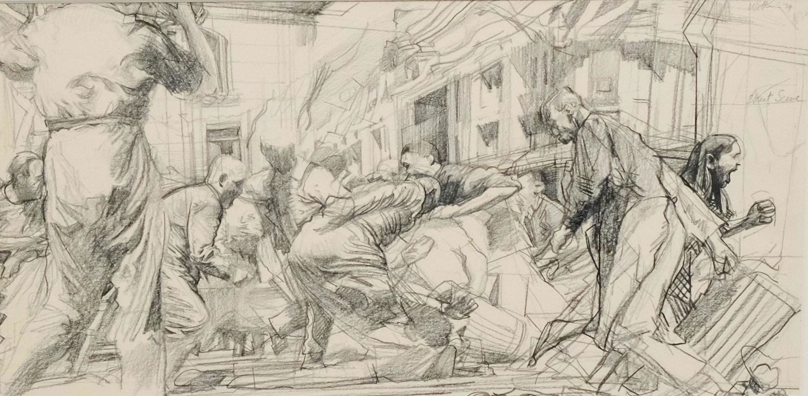Jerome Witkin, "Street Scene" (1 of 8)