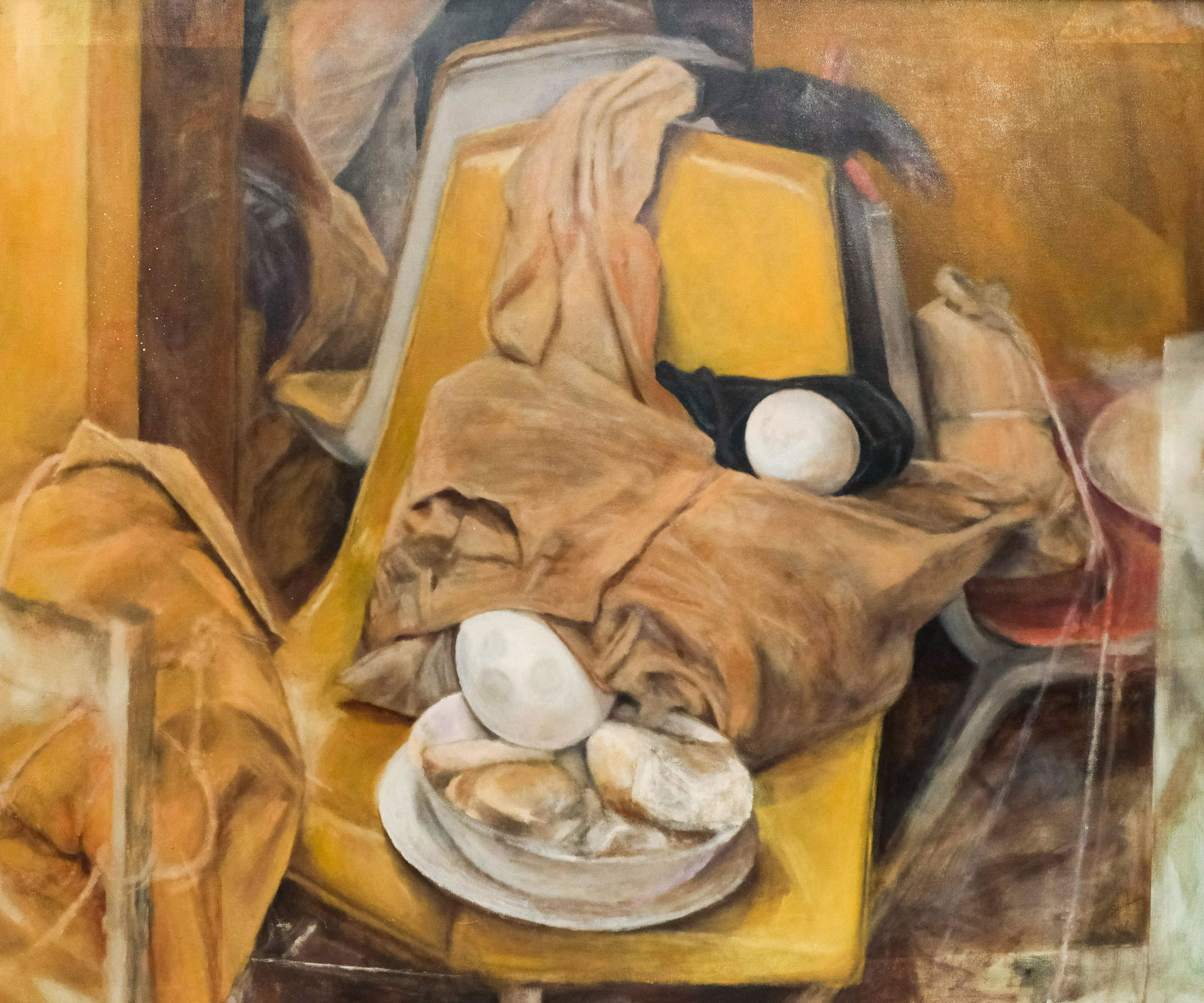 Surrealist Oil on Canvas, Dinner for the Wardrobe (1 of 6)