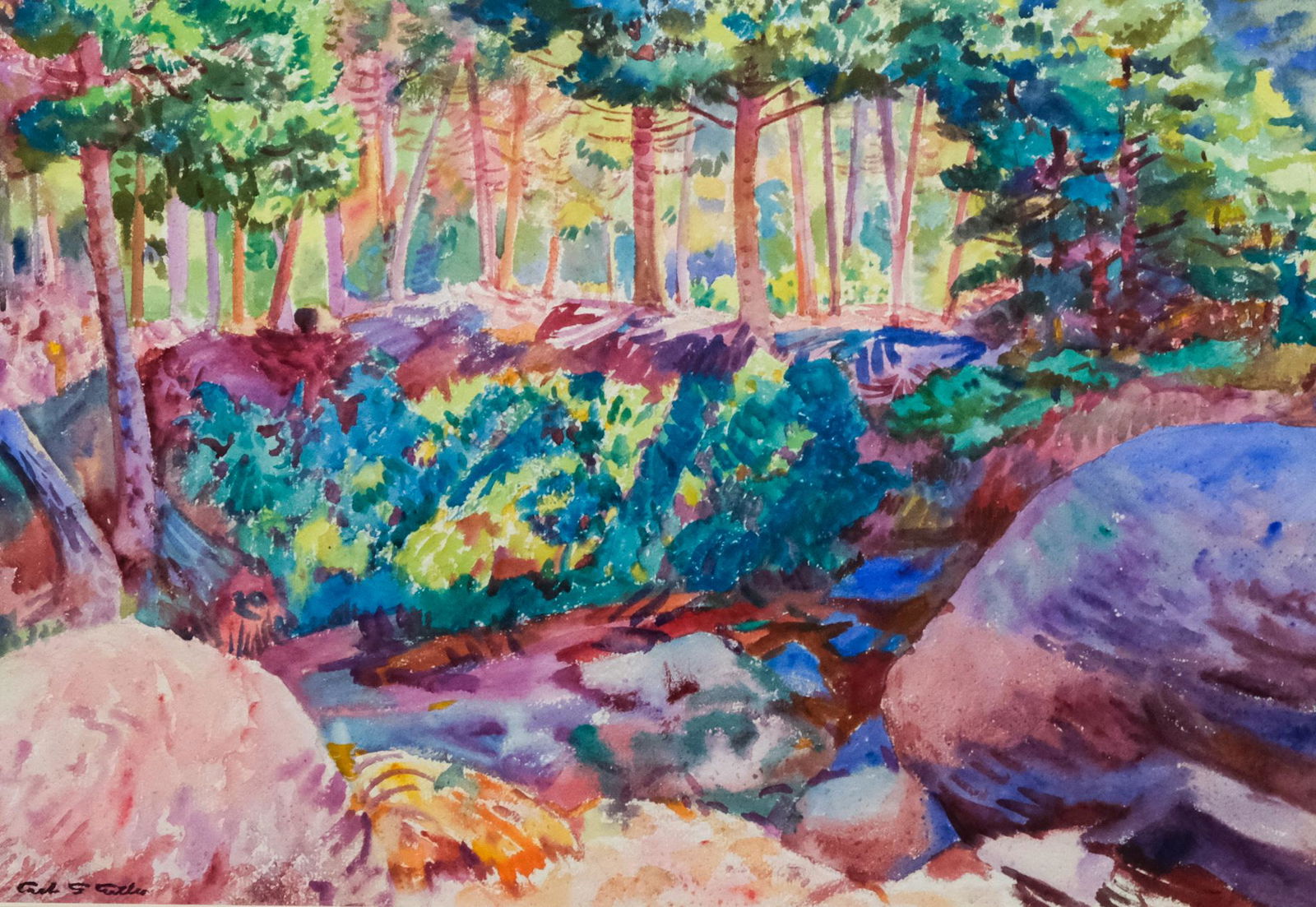 Carl Cutler, "Woodland Pool" (1 of 6)