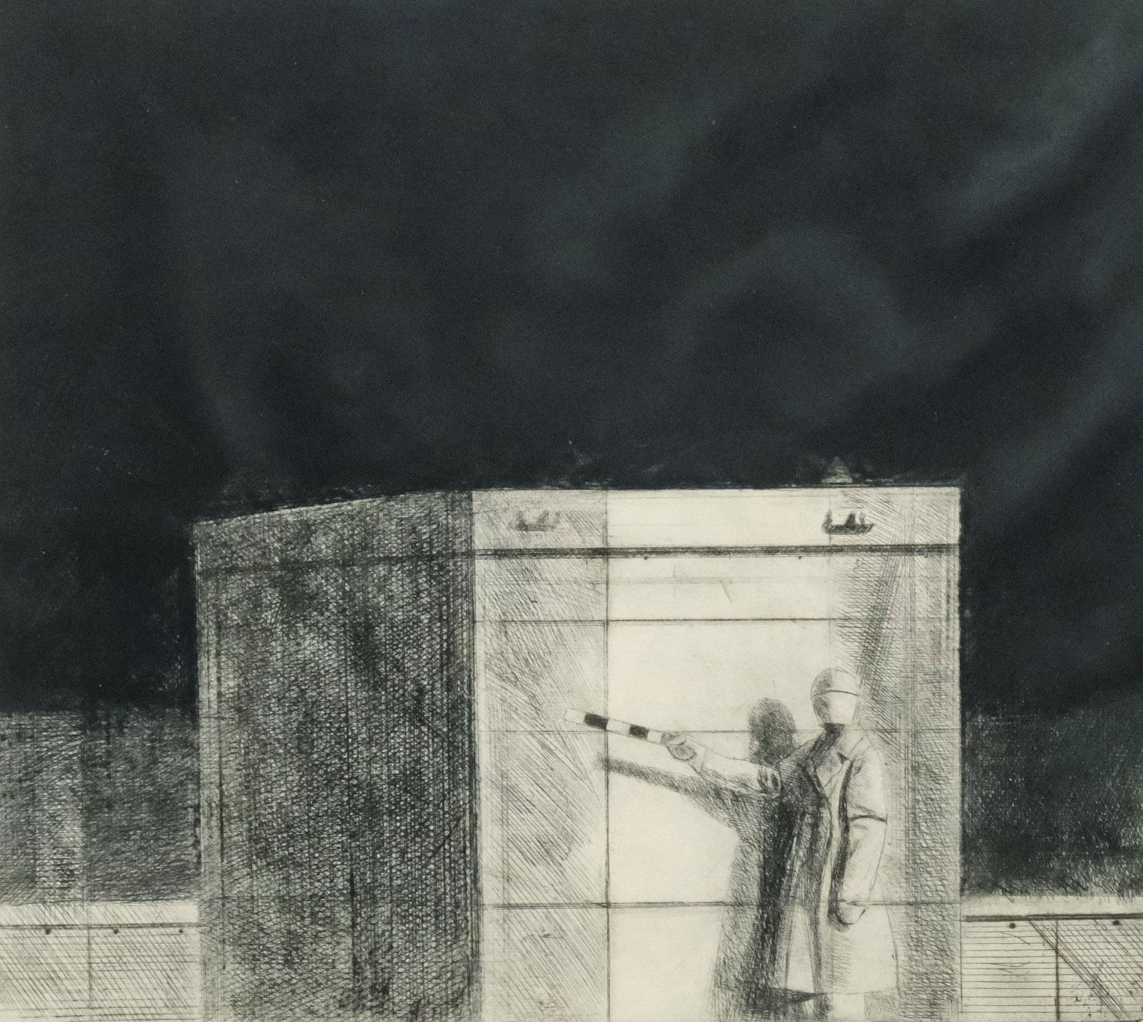 Sidney Goodman, "Controller" (1 of 8)