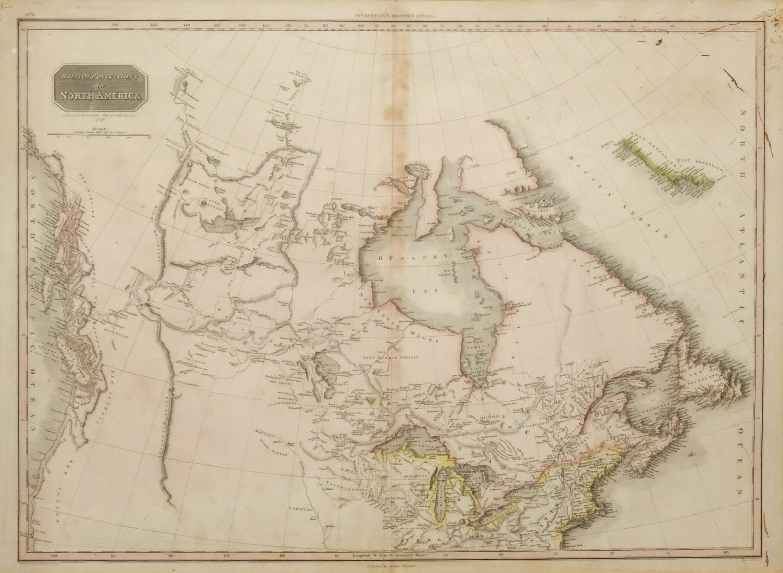 Map, "British Possessions in North America" (1 of 10)