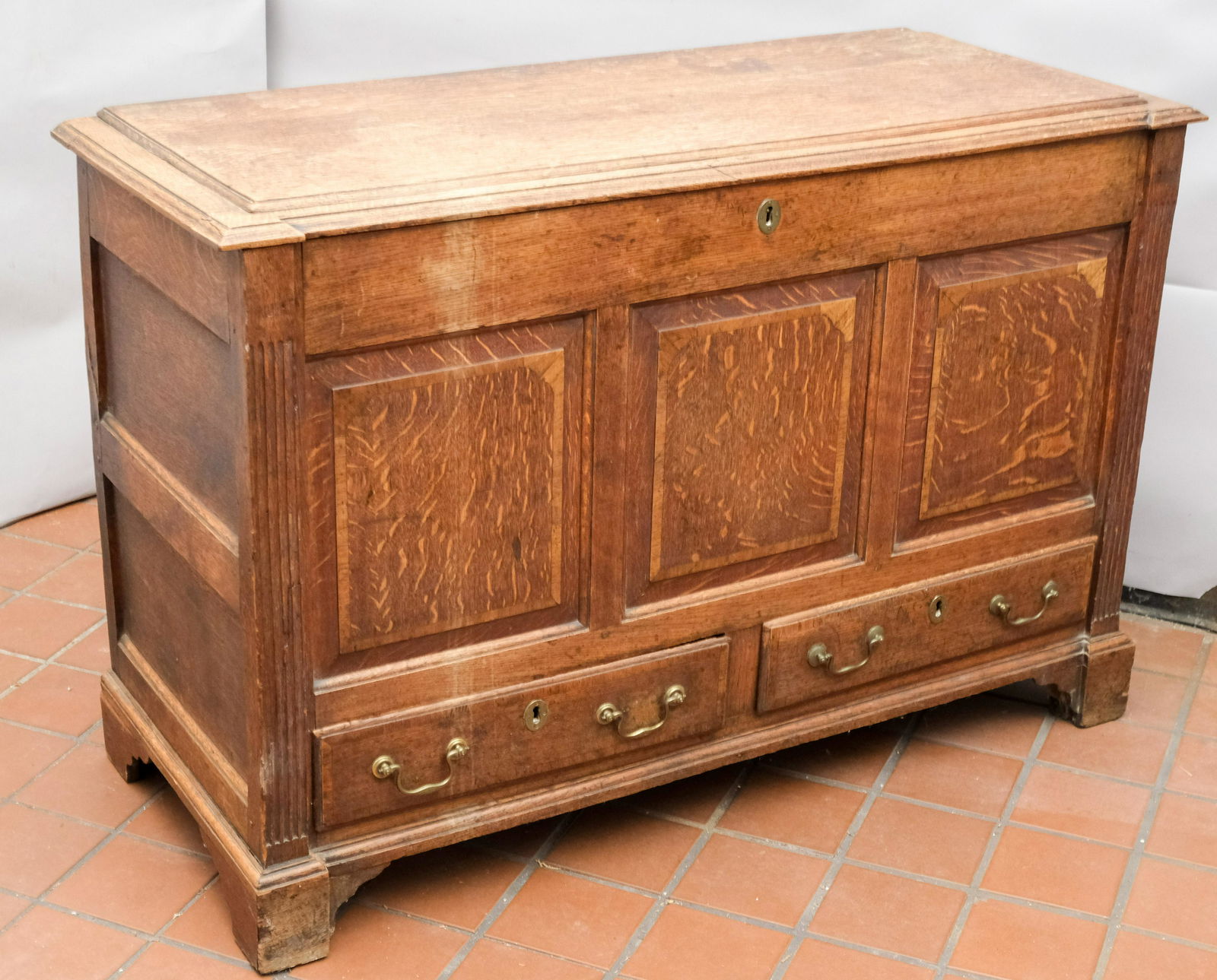 English Oak Blanket Chest (1 of 8)