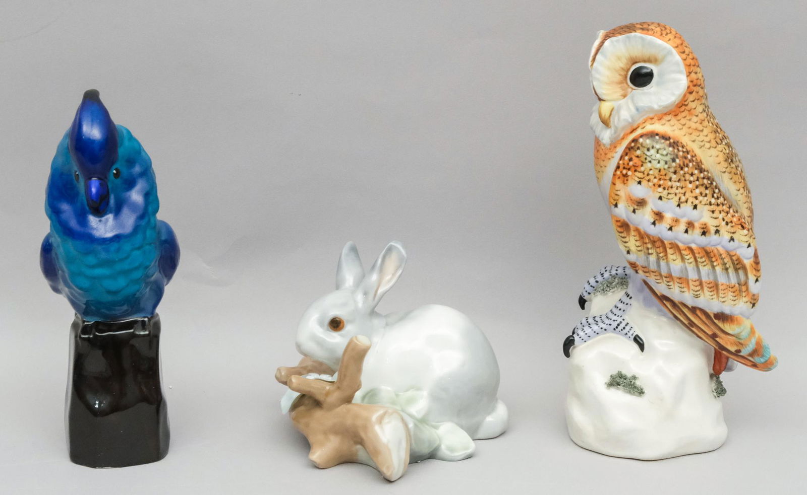 Group of Three Porcelain Figurines (1 of 9)