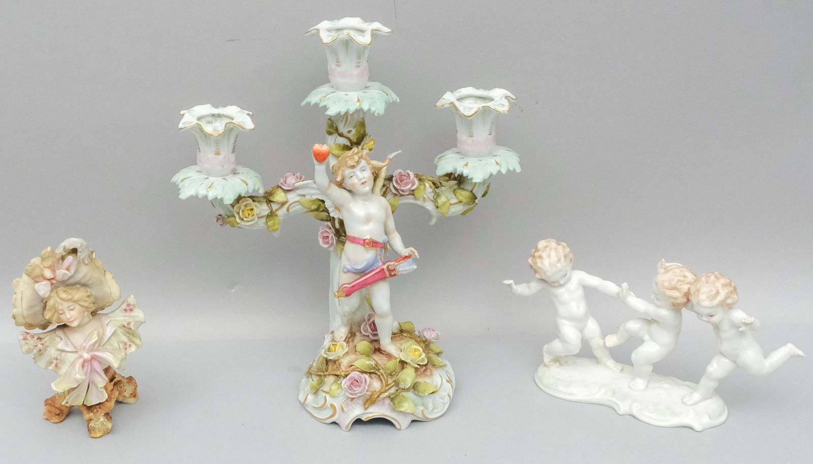 Lot of 3 German Figural Porcelains (1 of 10)