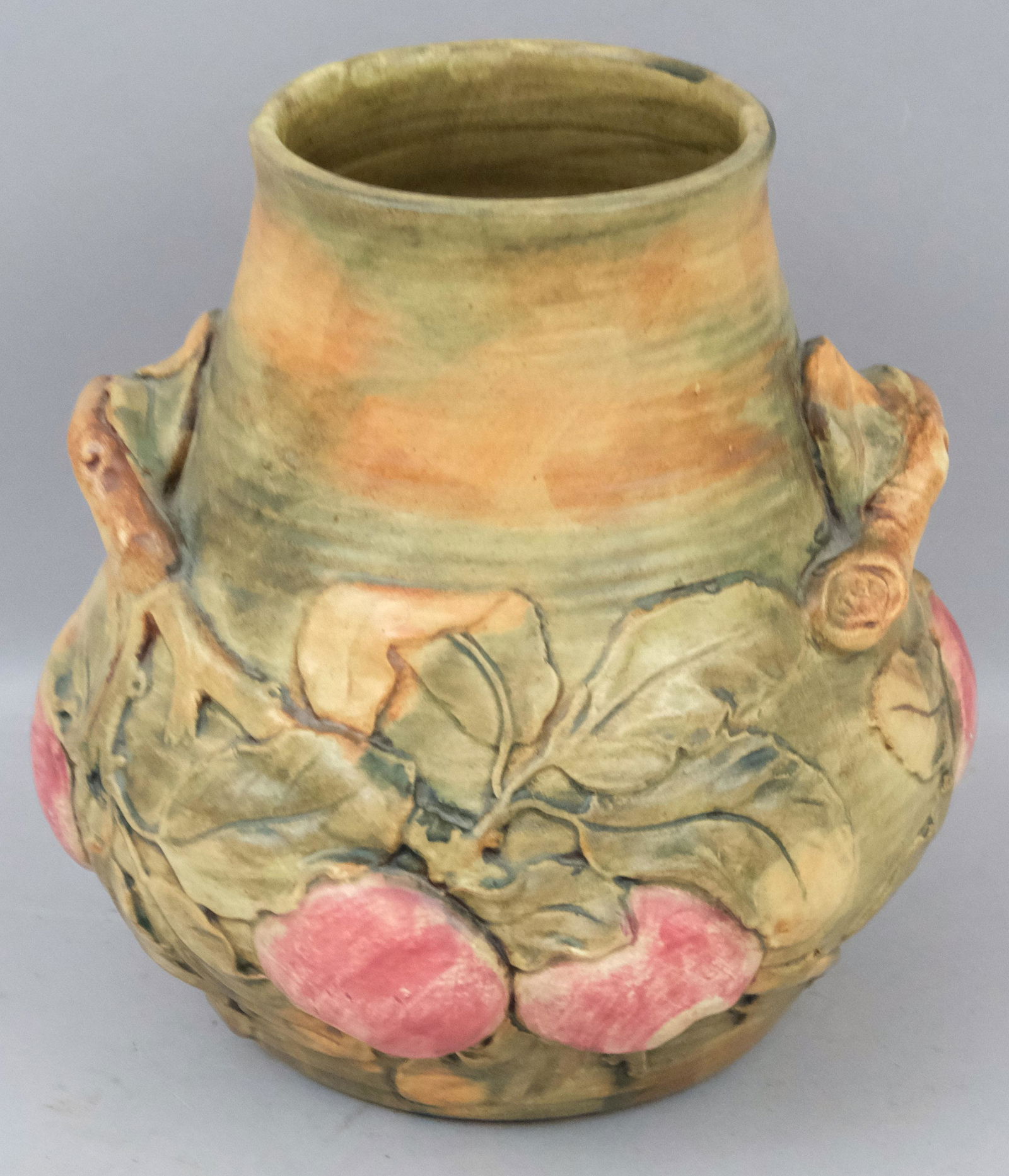 Weller Art Pottery Baldin Apple Vase (1 of 7)