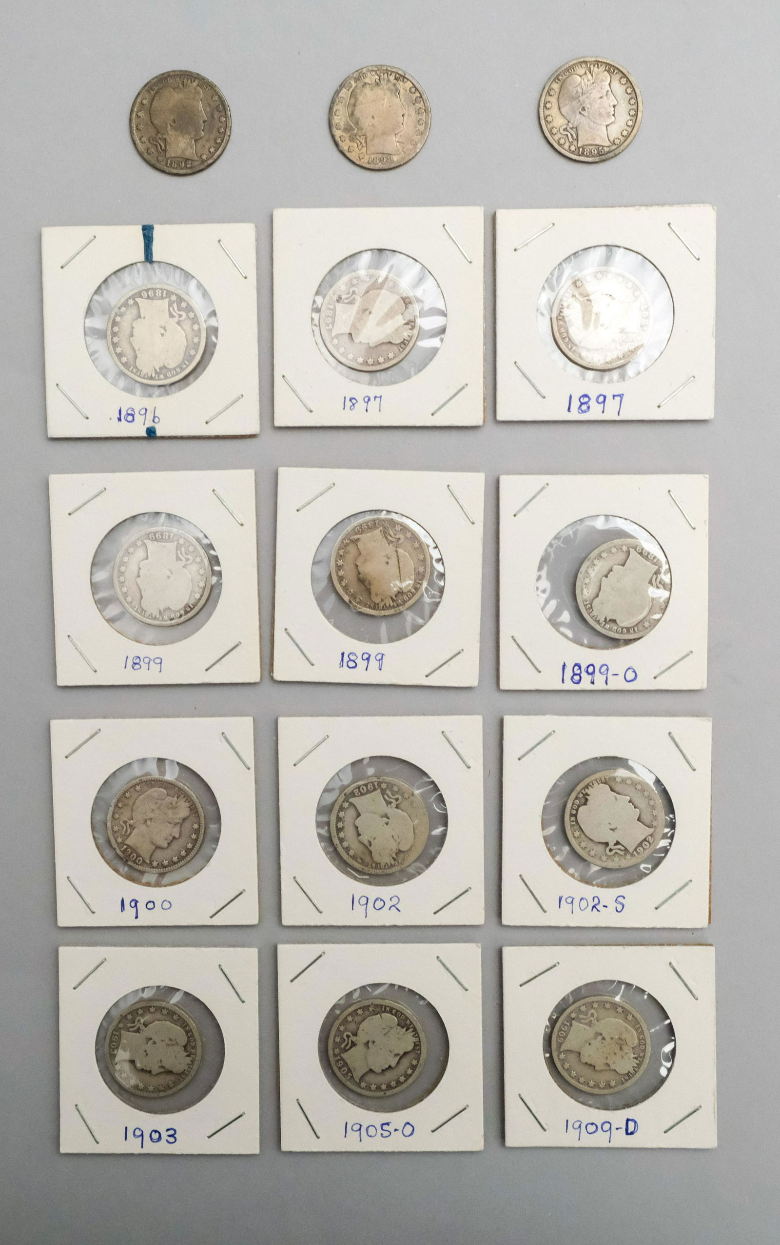 Lot of American Barber Quarters (1 of 2)