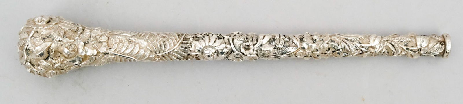 Kirk Sterling Silver Repousse Parasol Handle (1 of 10)