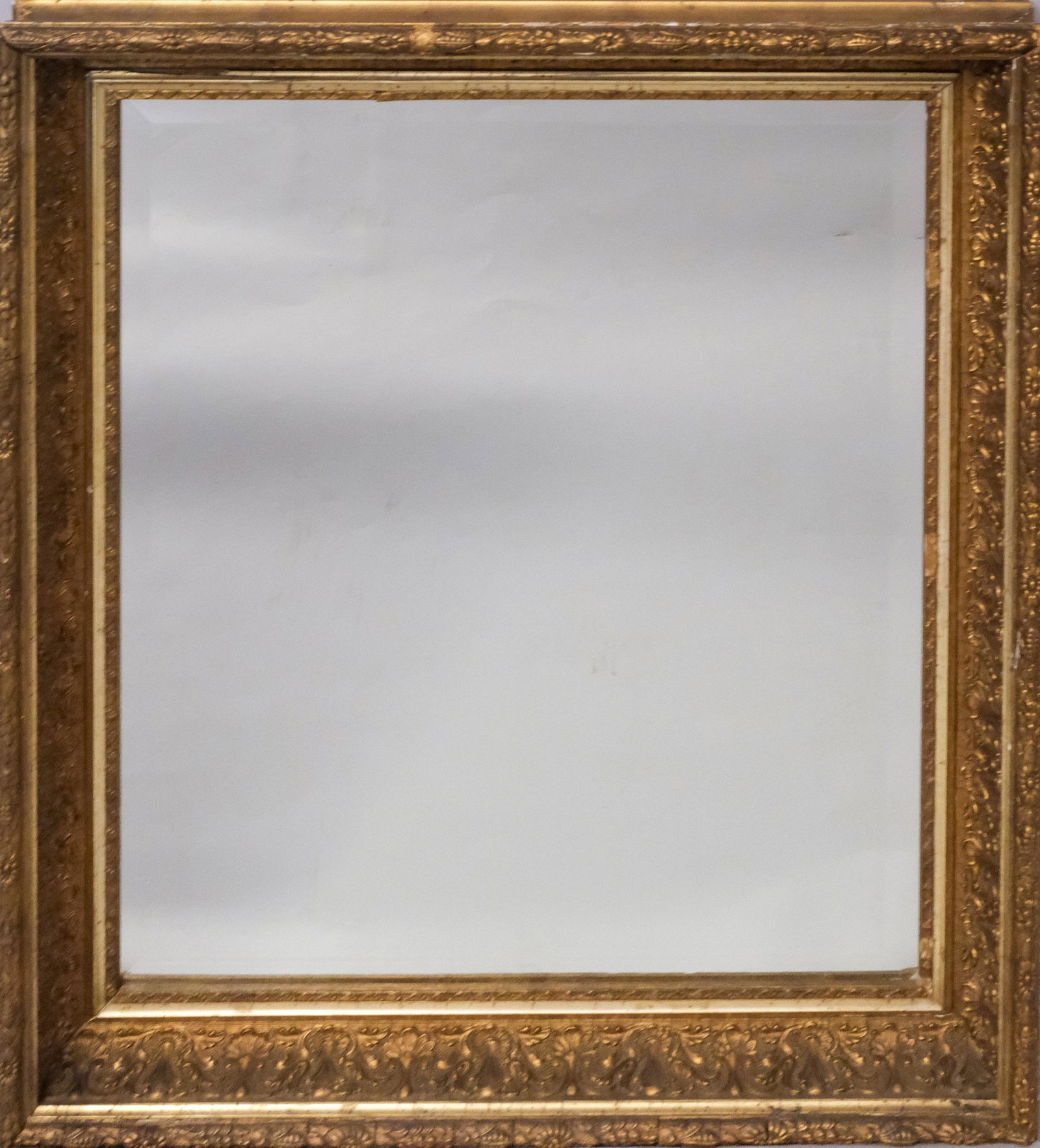 Hudson River School Frame Mounted as Mirror: American, ca. 1870, having gilded cove profile and later mirror plate. Rabbet: 20" x 23" Overall Dimensions: 25" x 27 3/4" Molding Width: 3 1/2"