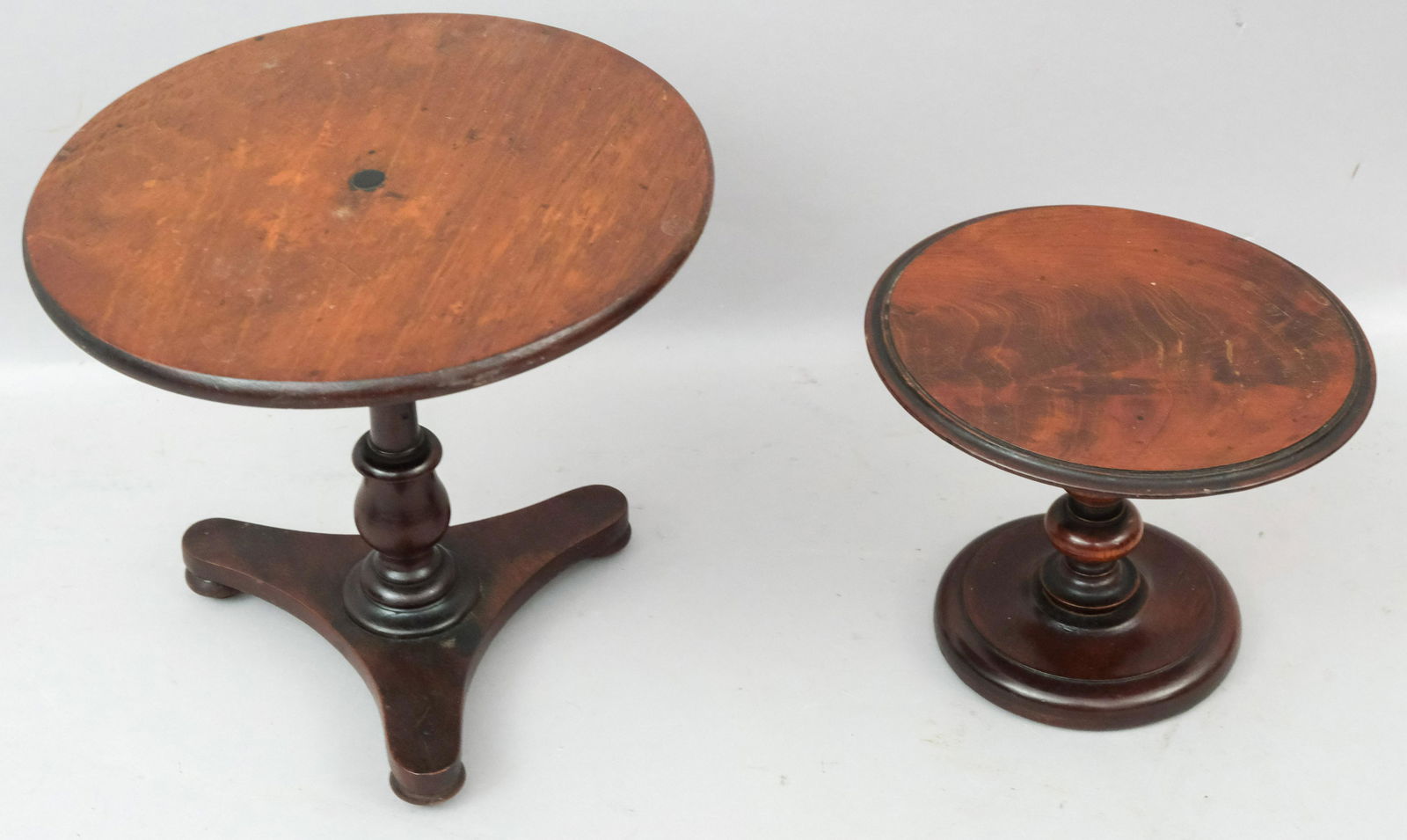 2 Antique Miniature Toy or Doll Wooden Tables (1 of 4)