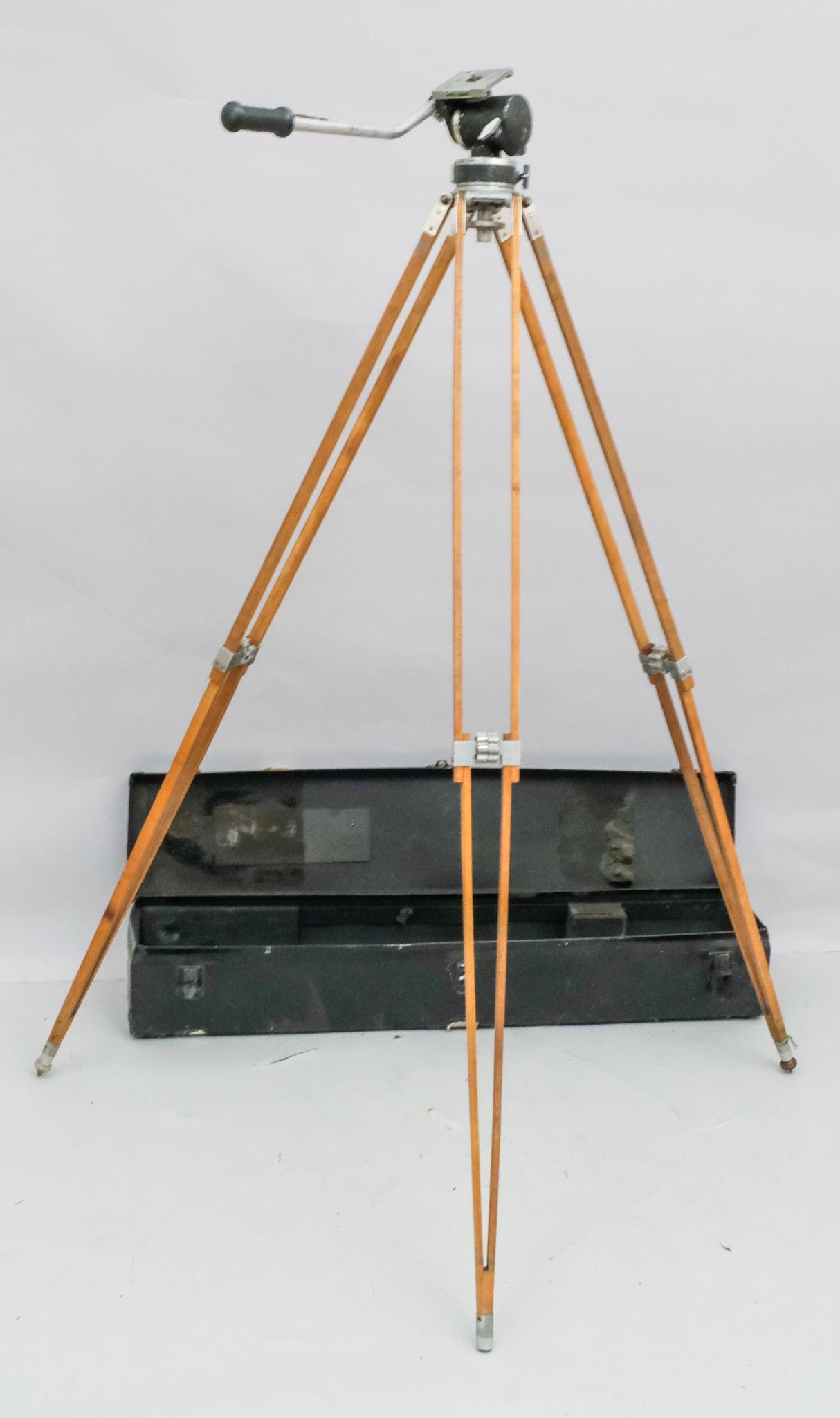 Vintage Wooden Camera Tripod with Case (1 of 5)