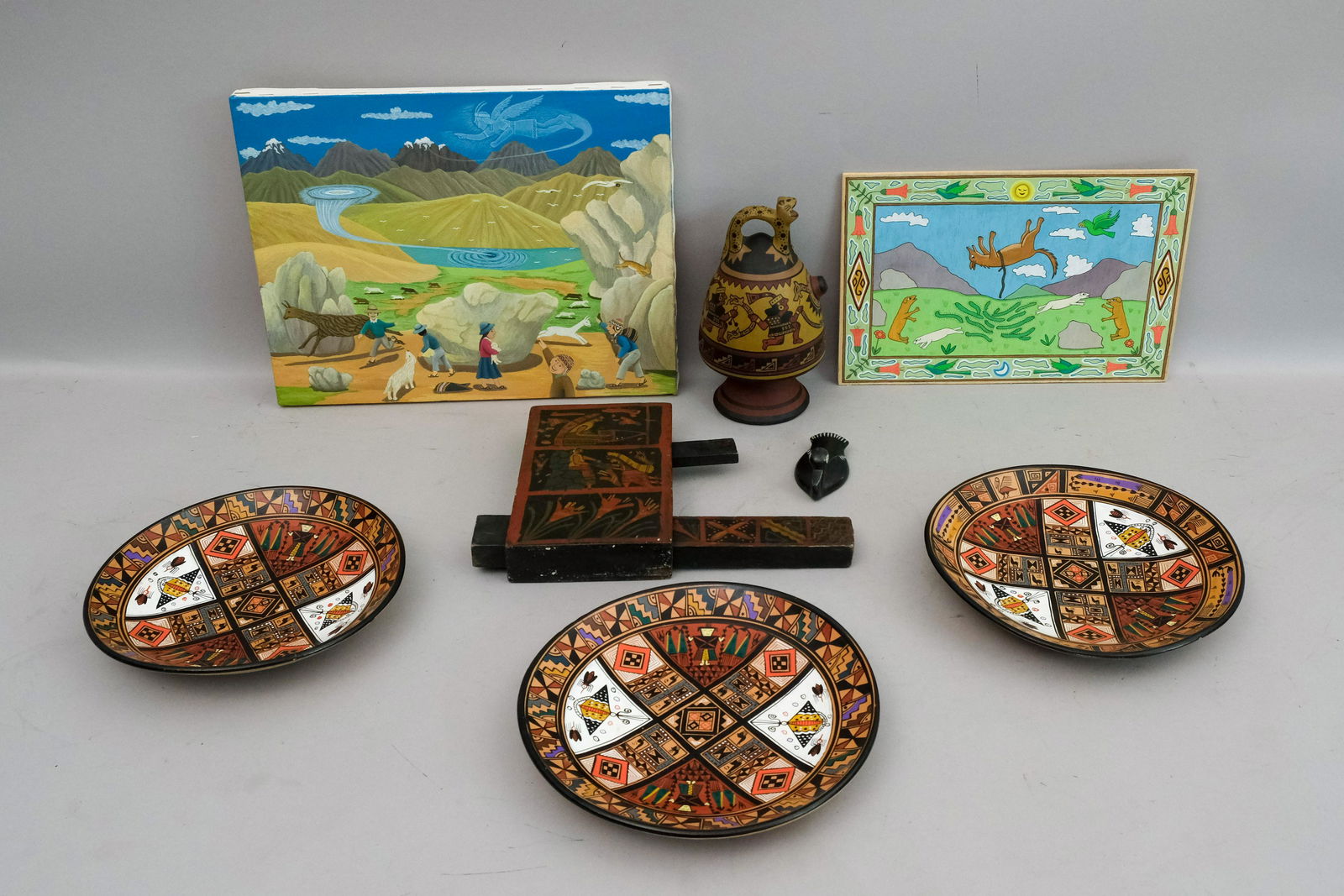 Lot of Peruvian Folk Art (1 of 12)