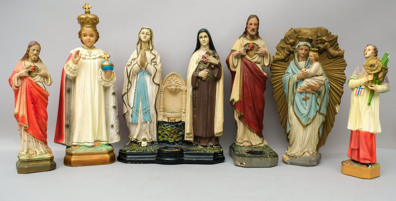 Large Group Plaster & Chalkware Religious Icons (1 of 7)
