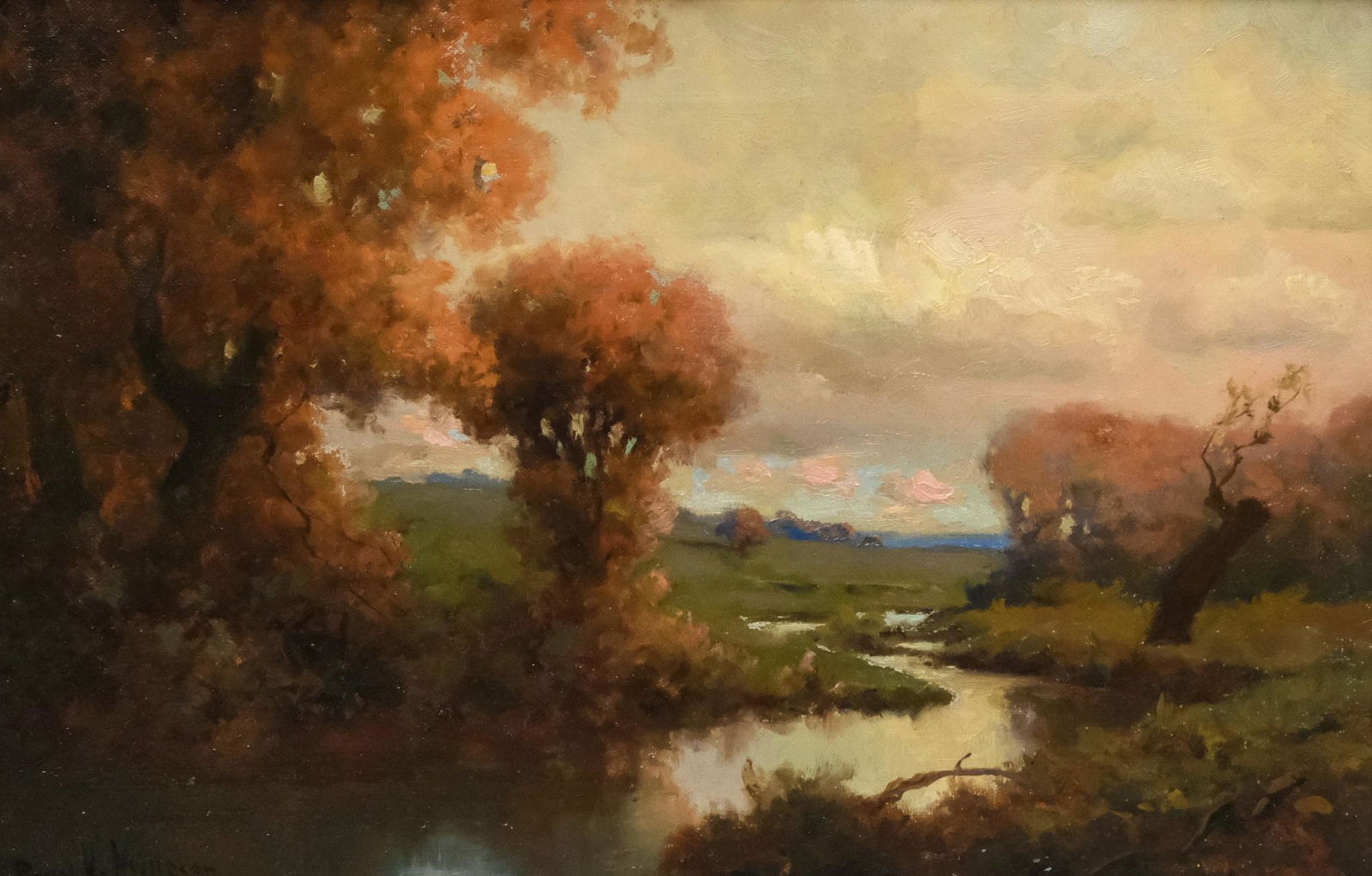 Royal Hill Milleson, Luminist River Landscape (1 of 6)