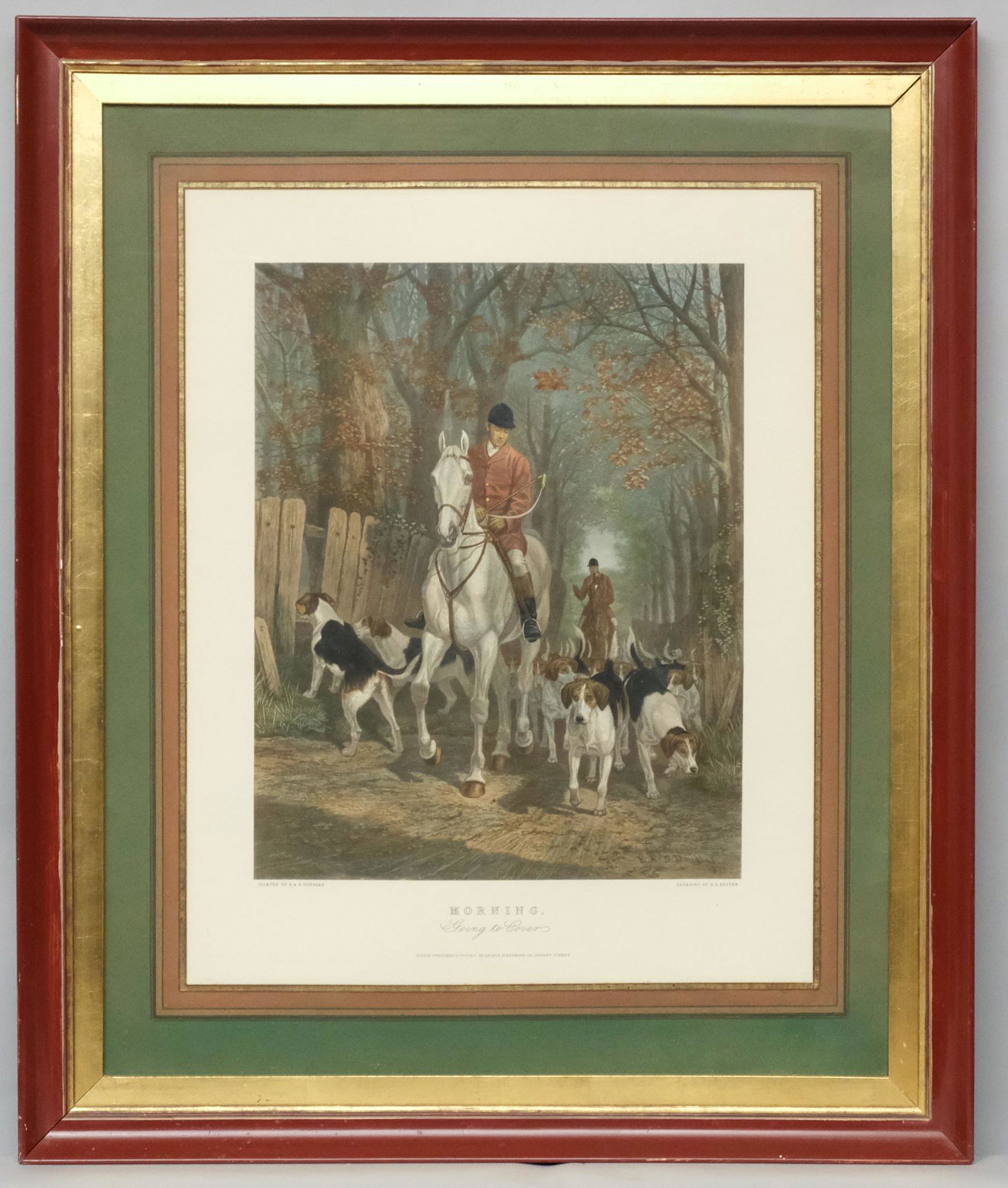 Fox Hunting Lithograph (1 of 8)