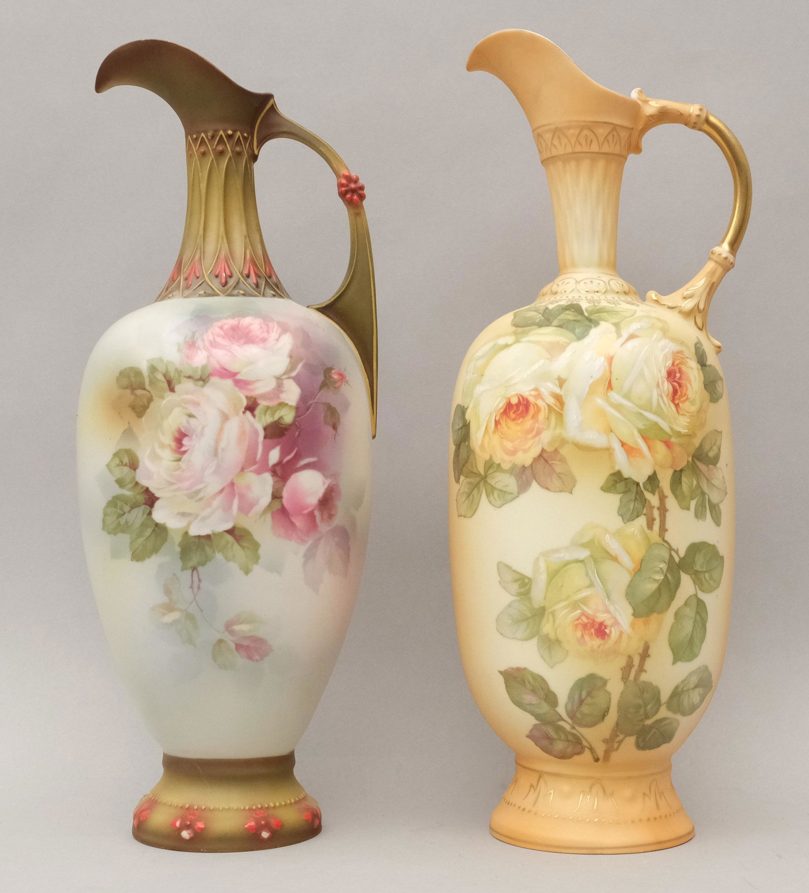 2 Austrian Royal Wettina Porcelain Ewers (1 of 10)