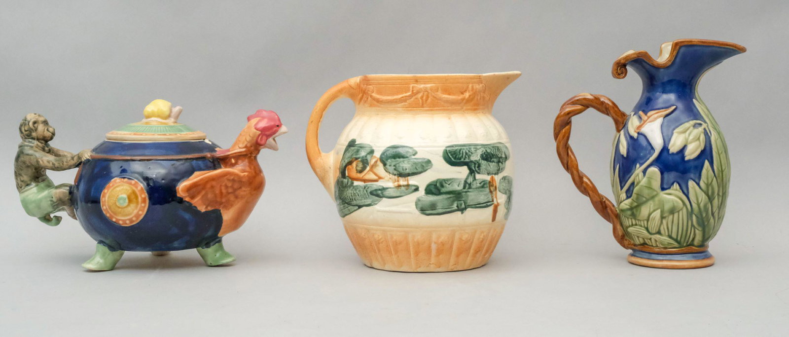 Group of Majolica Style Pottery (1 of 10)