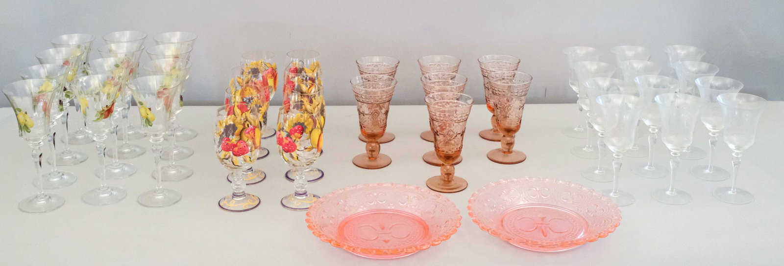 Large Lot of Fine Glass Stemware (1 of 5)