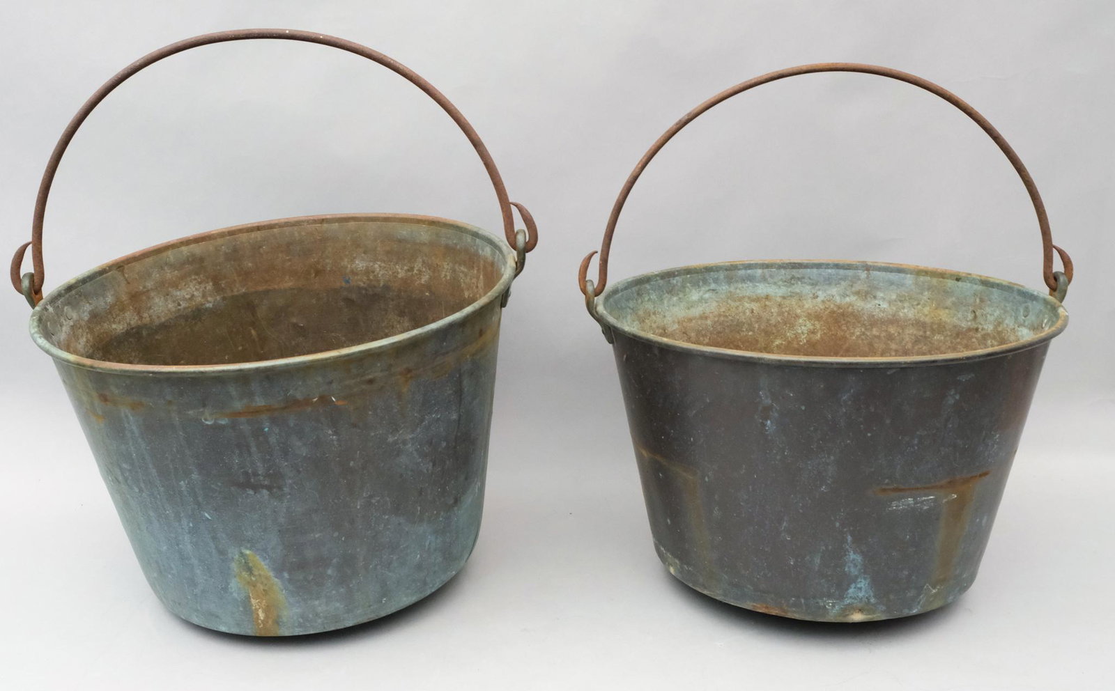 Two Hayden Antique Brass Pails (1 of 8)
