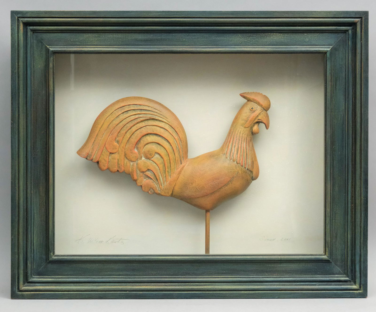Folk Art Rooster Carving by K. William Kautz (1 of 6)