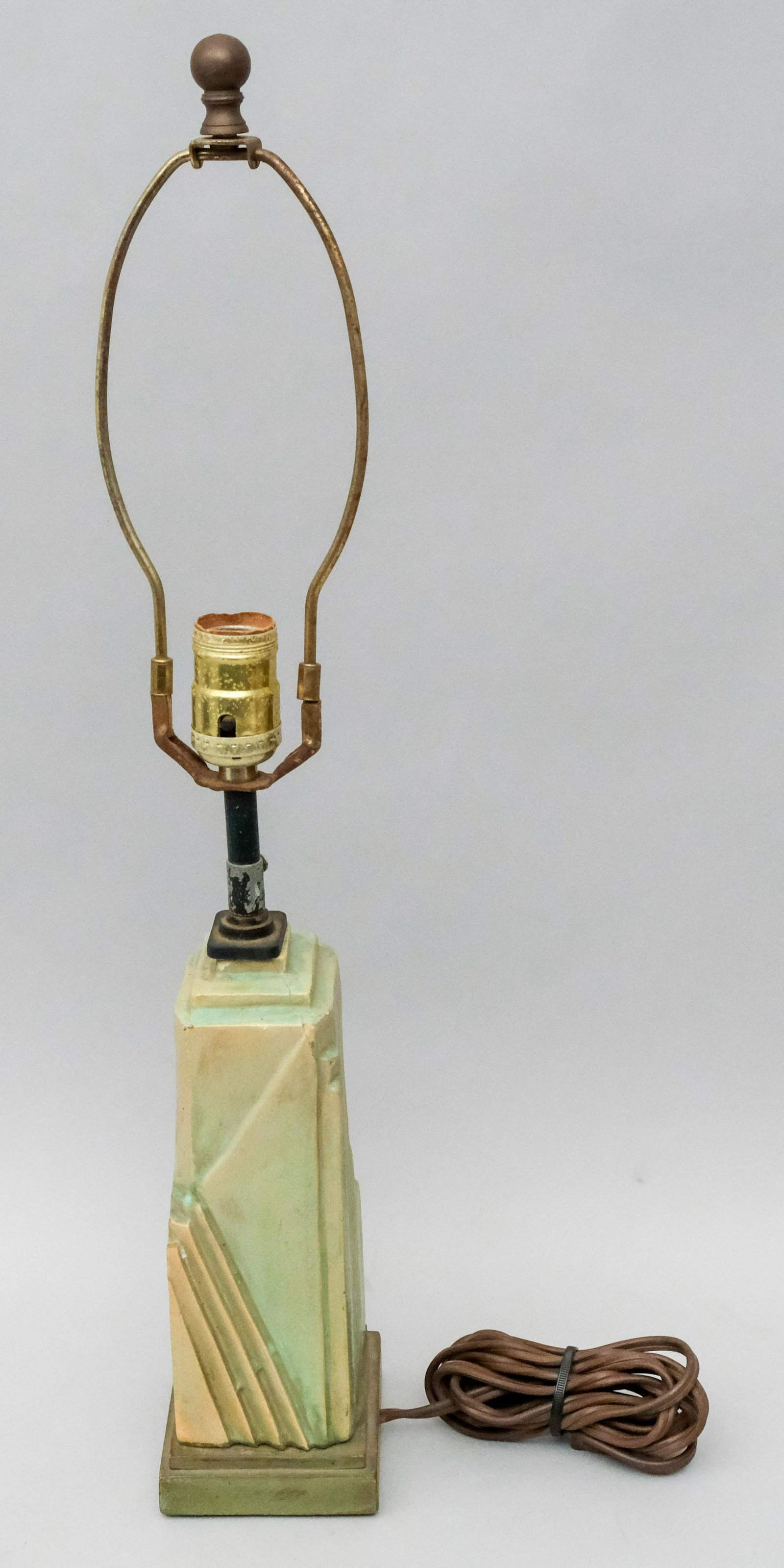 Frank Lloyd Wright Style Pottery Vase, Now a Lamp (1 of 6)