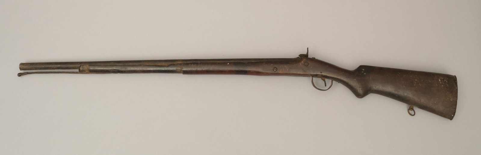 Revolutionary Era American Flintlock Rifle: Hudson Valley discovery. No markings visible. Measures 1 1/2" X 5" X 43 1/2".