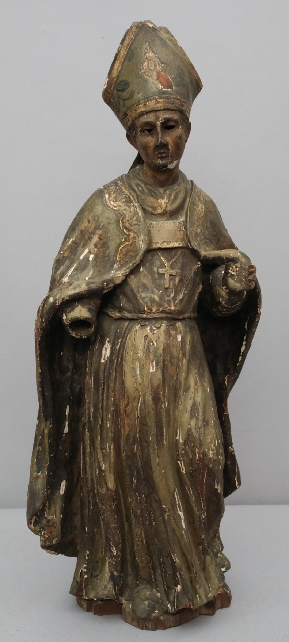 18th Century Carved & Polychrome Decorated Santos (1 of 8)