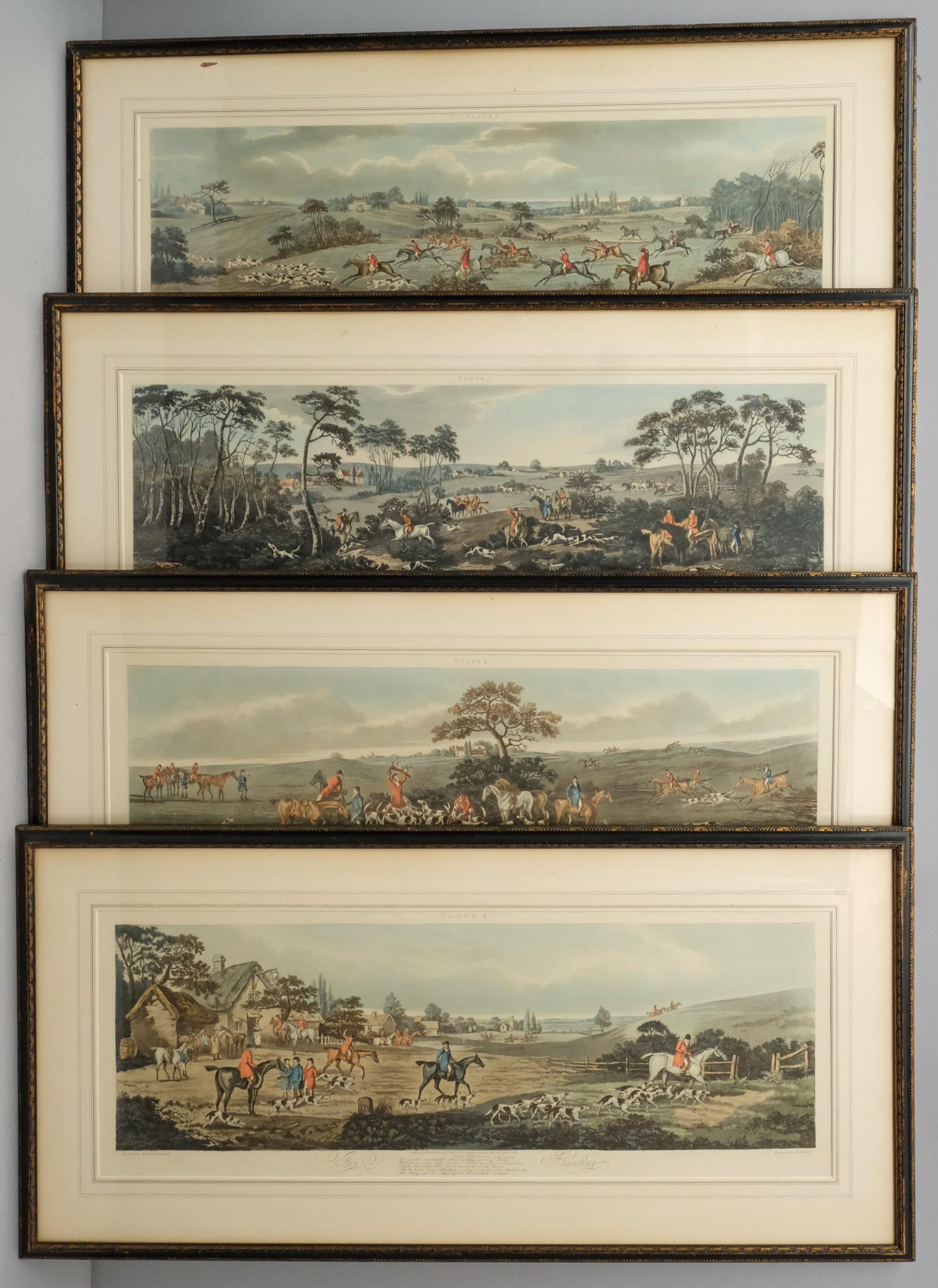 Set of Four Foxhunting Prints by T. Sutherland (1 of 20)