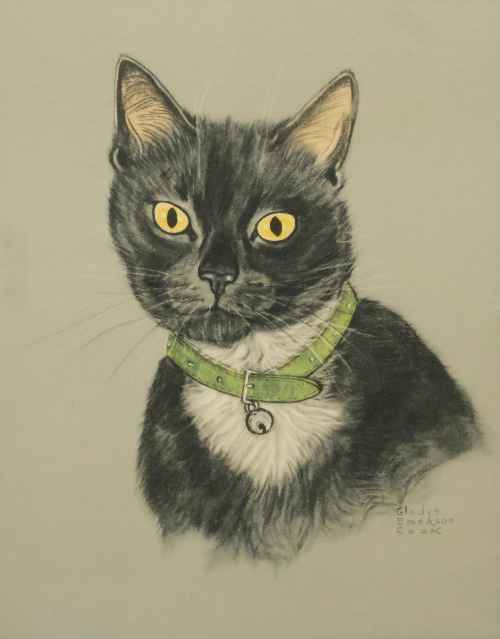 Gladys Emerson Cook, Tuxedo Cat (1 of 5)