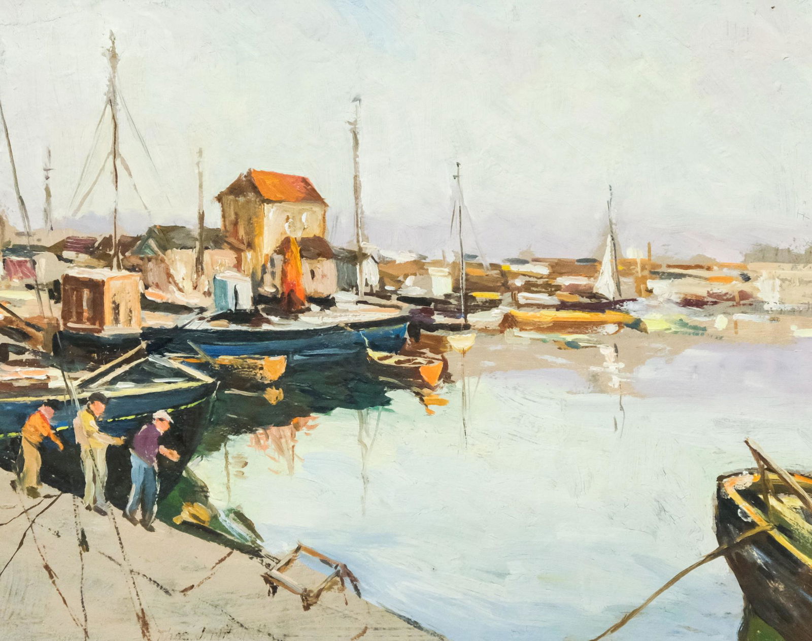 Thomas John Mitchell, Fishing in the Harbor (1 of 7)