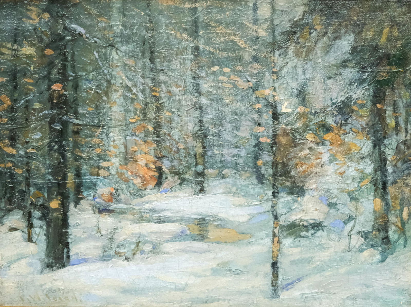Frank W. Loven, Winter Woodland Interior (1 of 6)