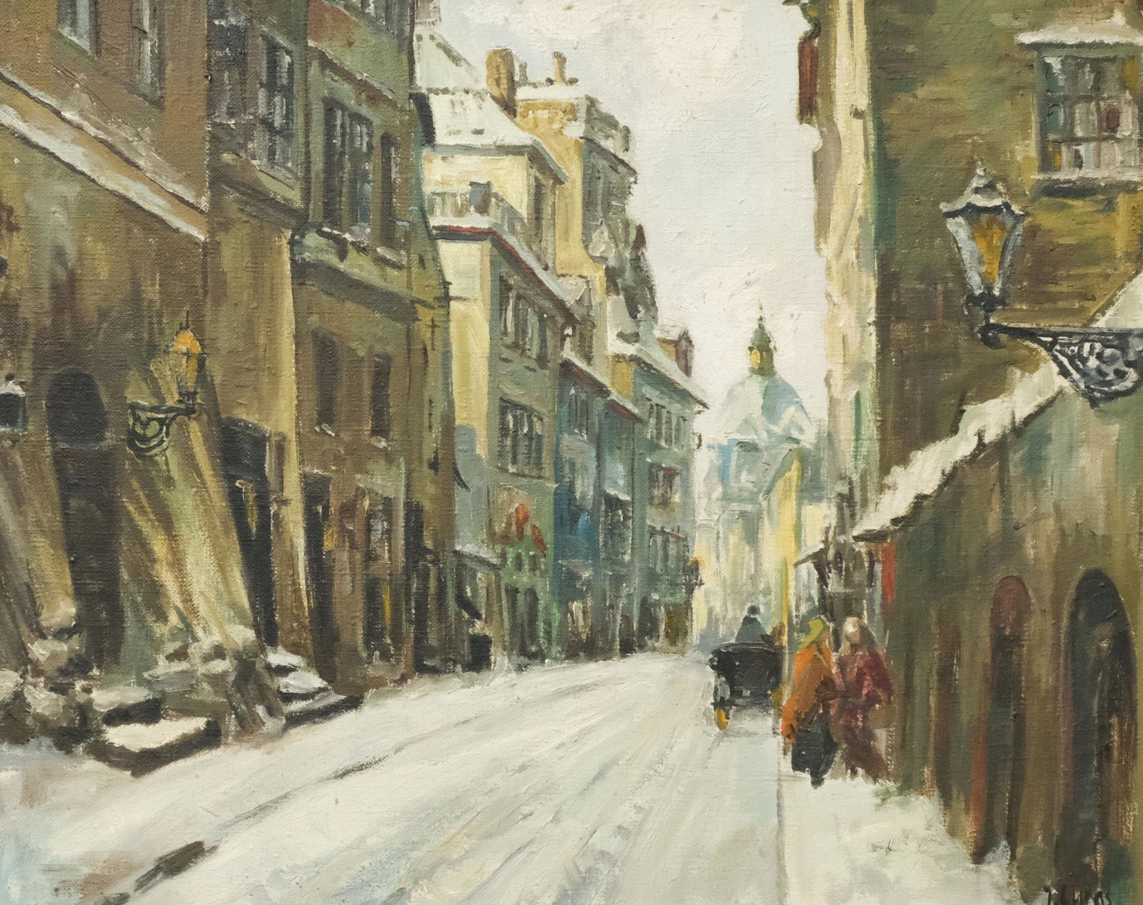 American School, Snowy Street Scene (1 of 7)