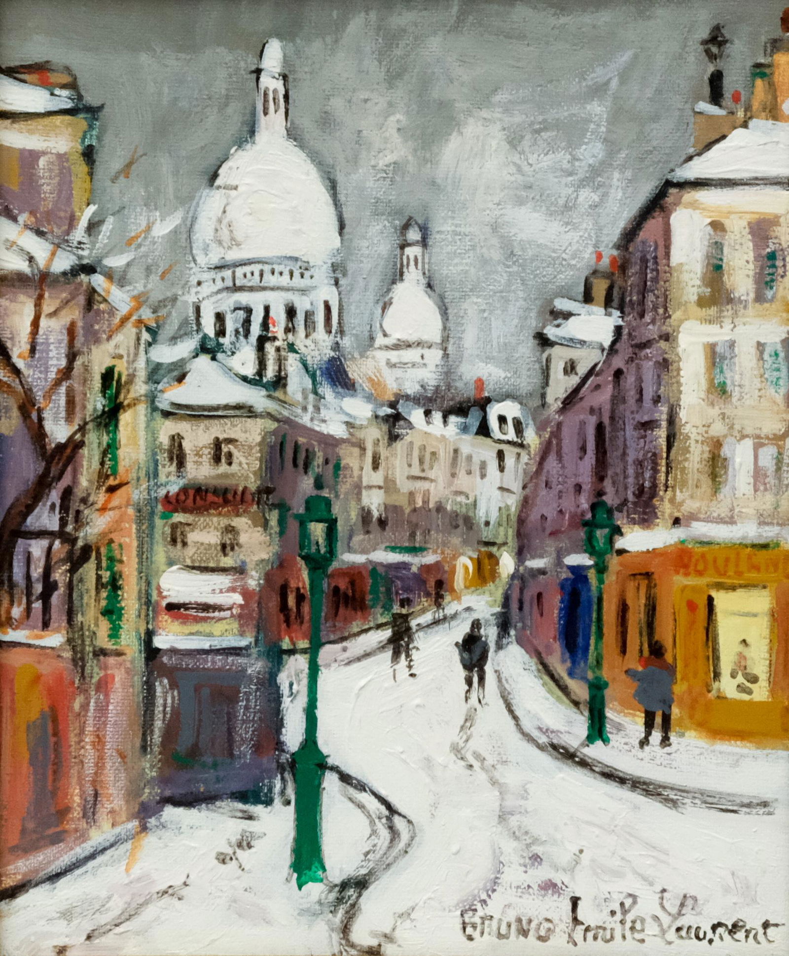 Bruno Emile Laurent, "Rue Norvins, Montmartre" (1 of 7)
