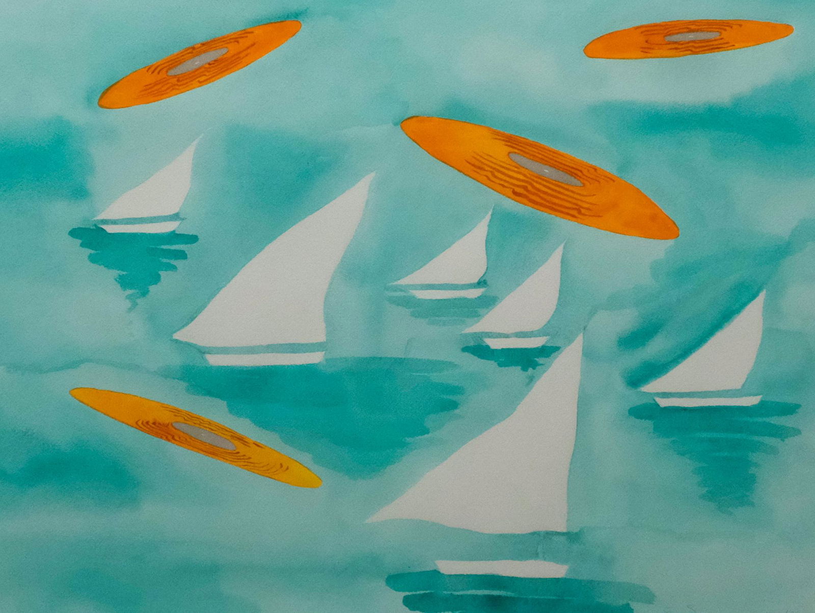 Eve Sonneman, Sailboats and UFOs (1 of 6)