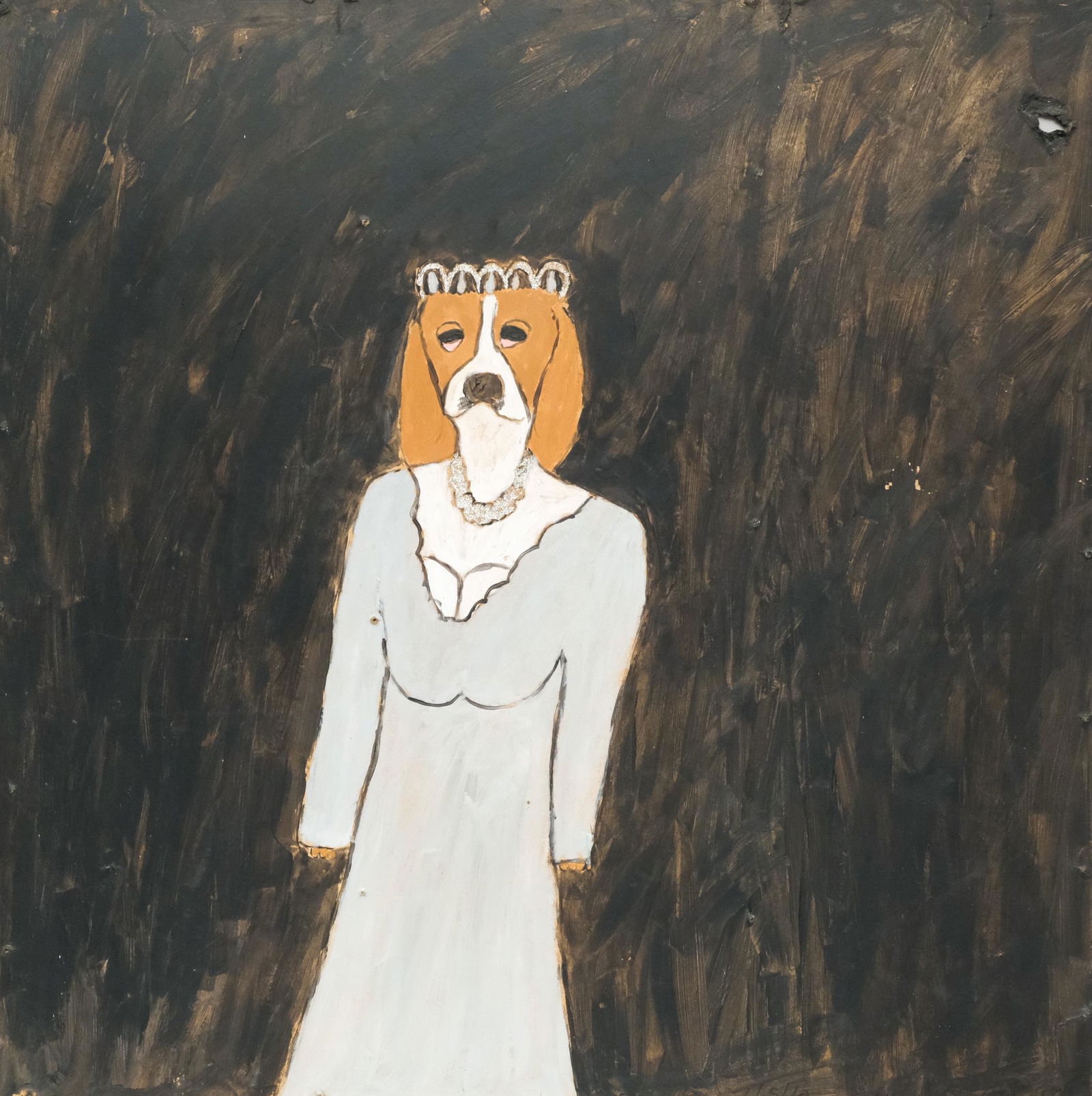 Earl Swanigan, "Dog in Gray Dress" (1 of 6)