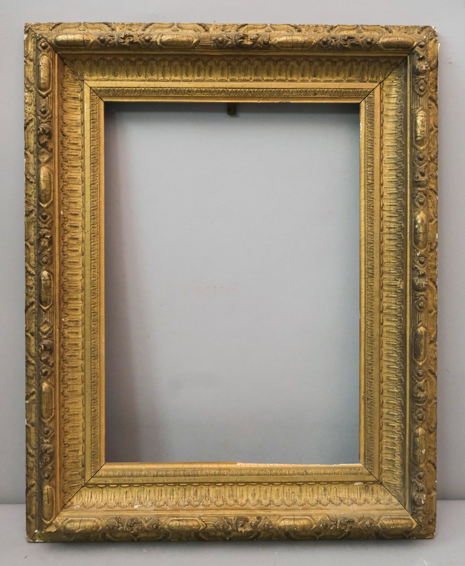 American Baroque Revival Frame: American, ca. 1840. Rabbet: 15" X 21 1/4", Overall: 23 1/2" X 29 1/2", Molding: 4 1/2"