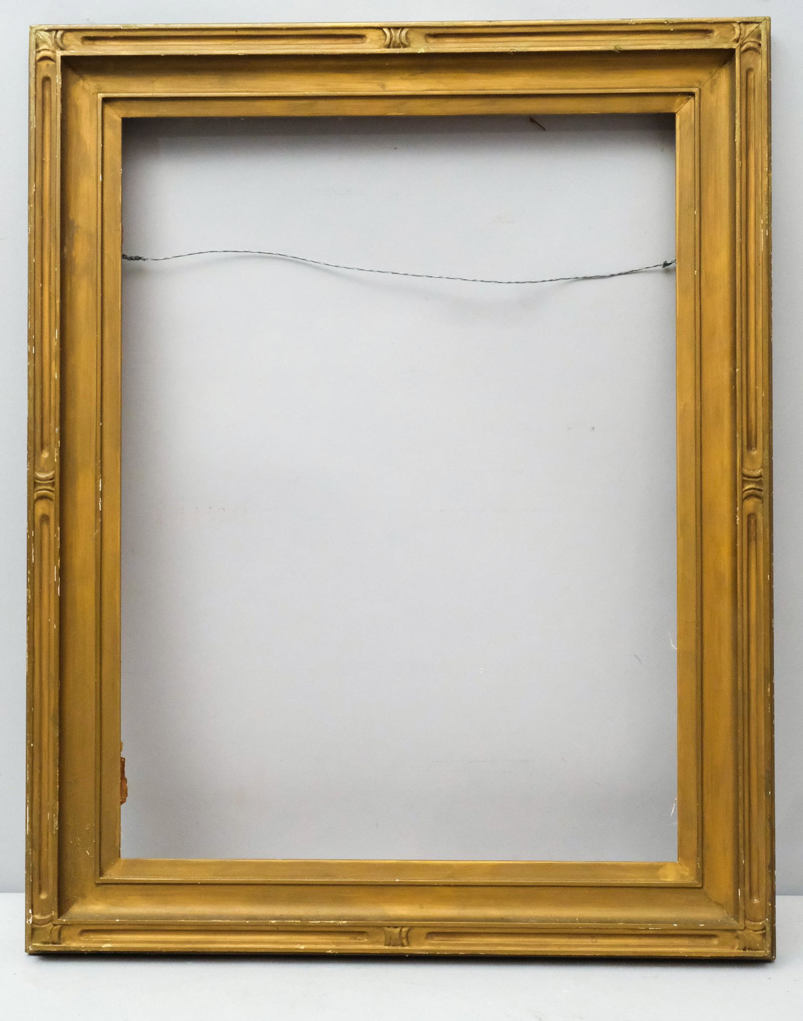 American Arts & Crafts Gilt Frame: American, ca. 1920, hand carved and gilded. Rabbet: 18" X 24", Overall: 23 1/2" X 30", Molding: 3"