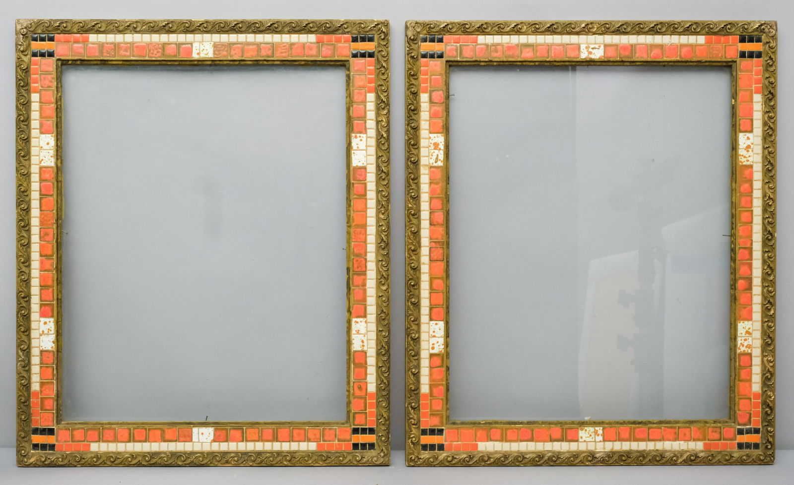 Pair of Tile Decorated Frames (1 of 4)