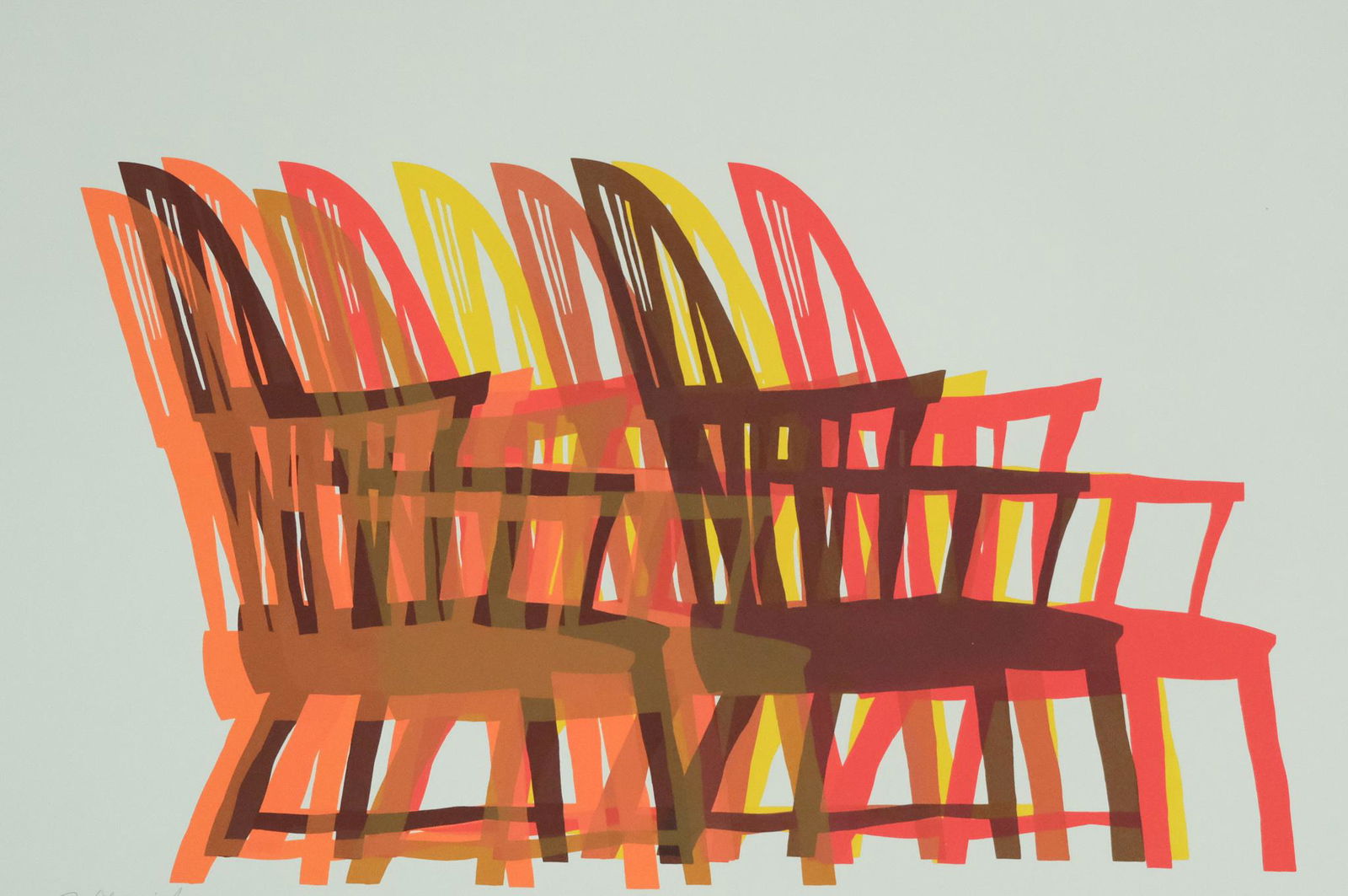 Arnold Mesches, "The Chair in Browns" (1 of 3)