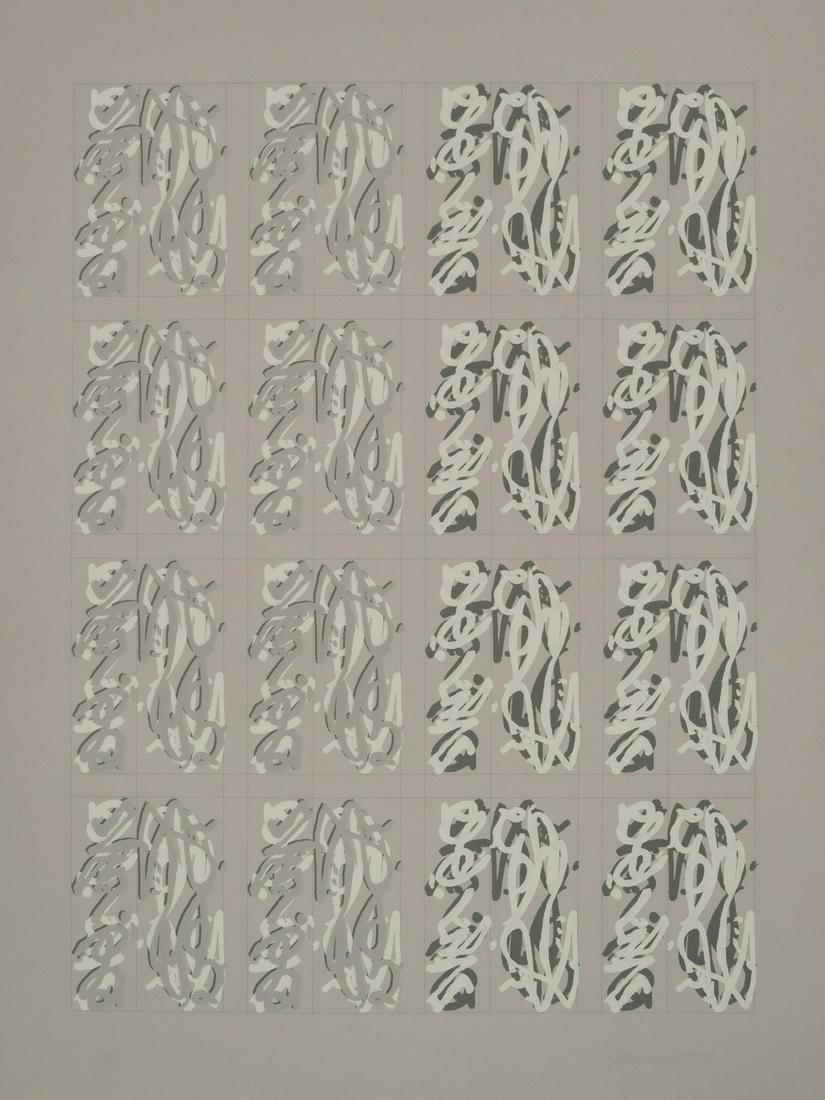 Chryssa, Gray Print from Chinatown II Portfolio (1 of 3)