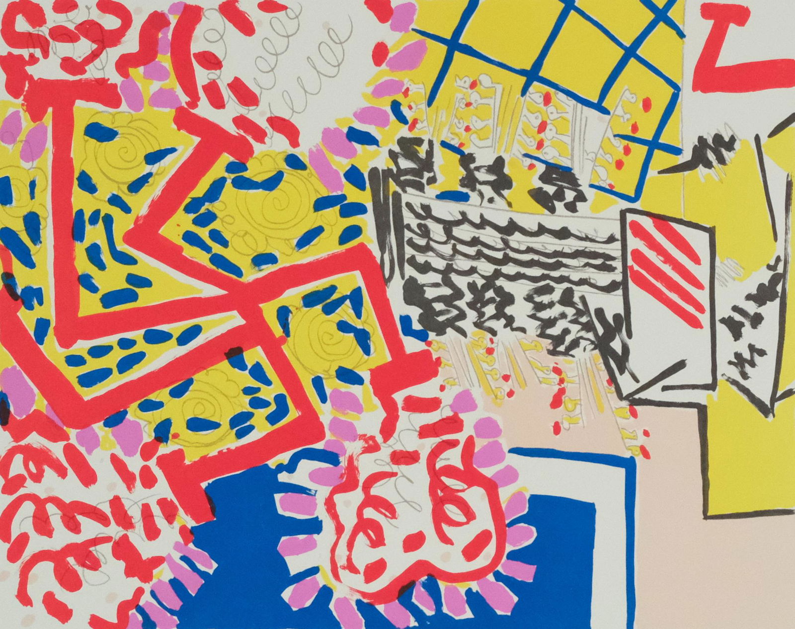 Knox Martin, "Flowers IX" (1 of 3)