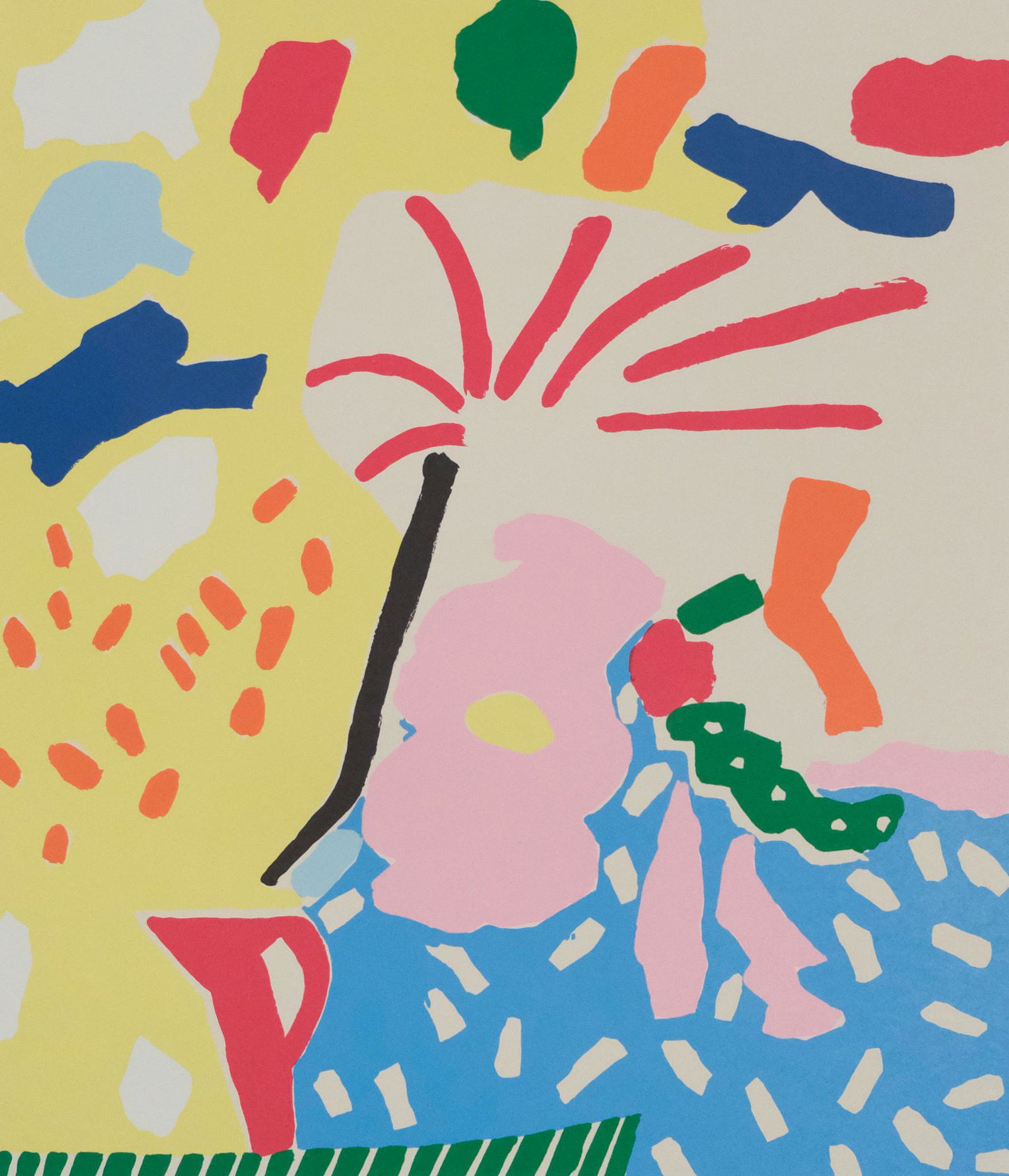 Knox Martin, "Palette of Flowers" (1 of 3)