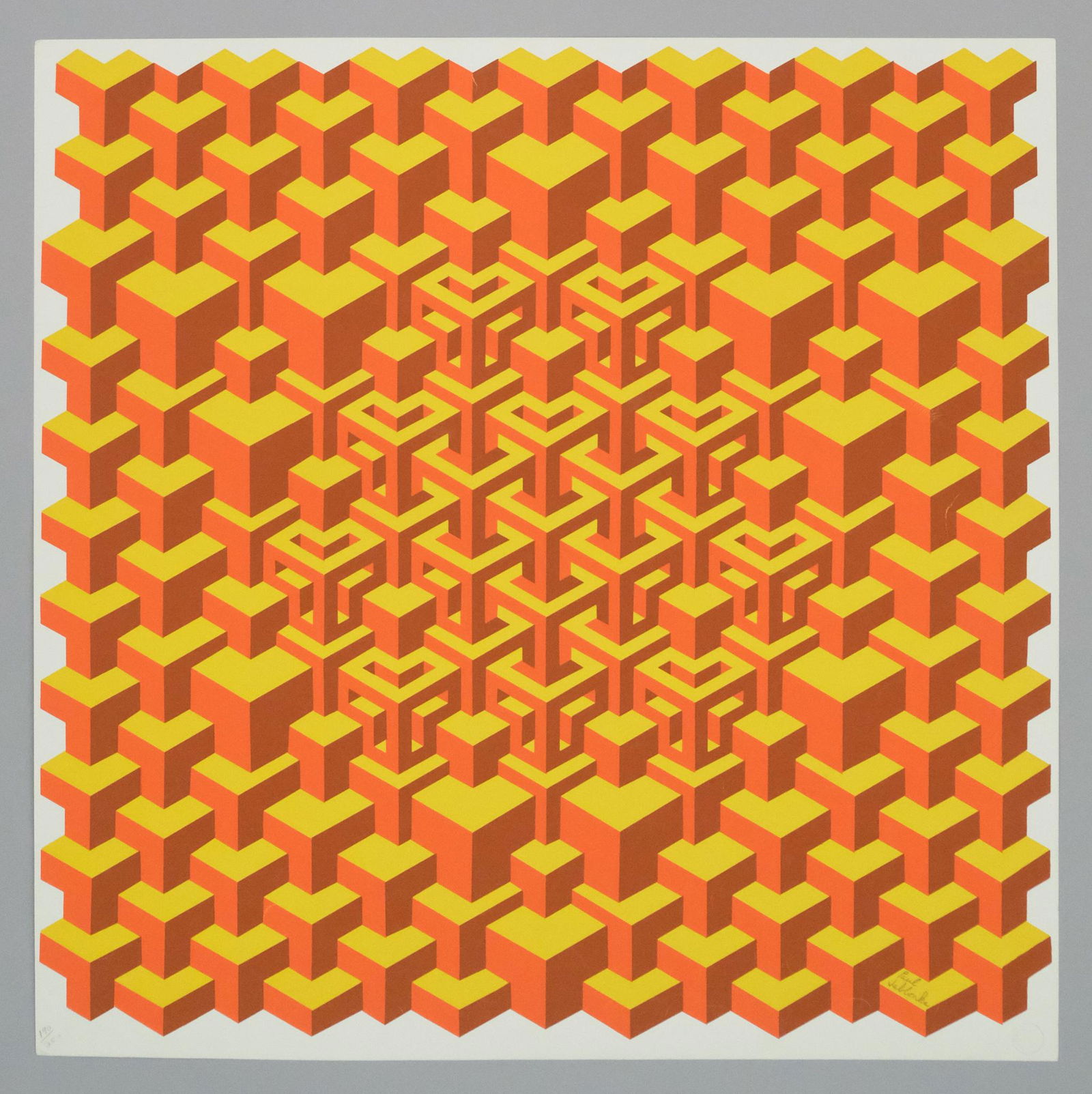 Paul Jablonka, "Blocks in Orange and Tan" (1 of 2)