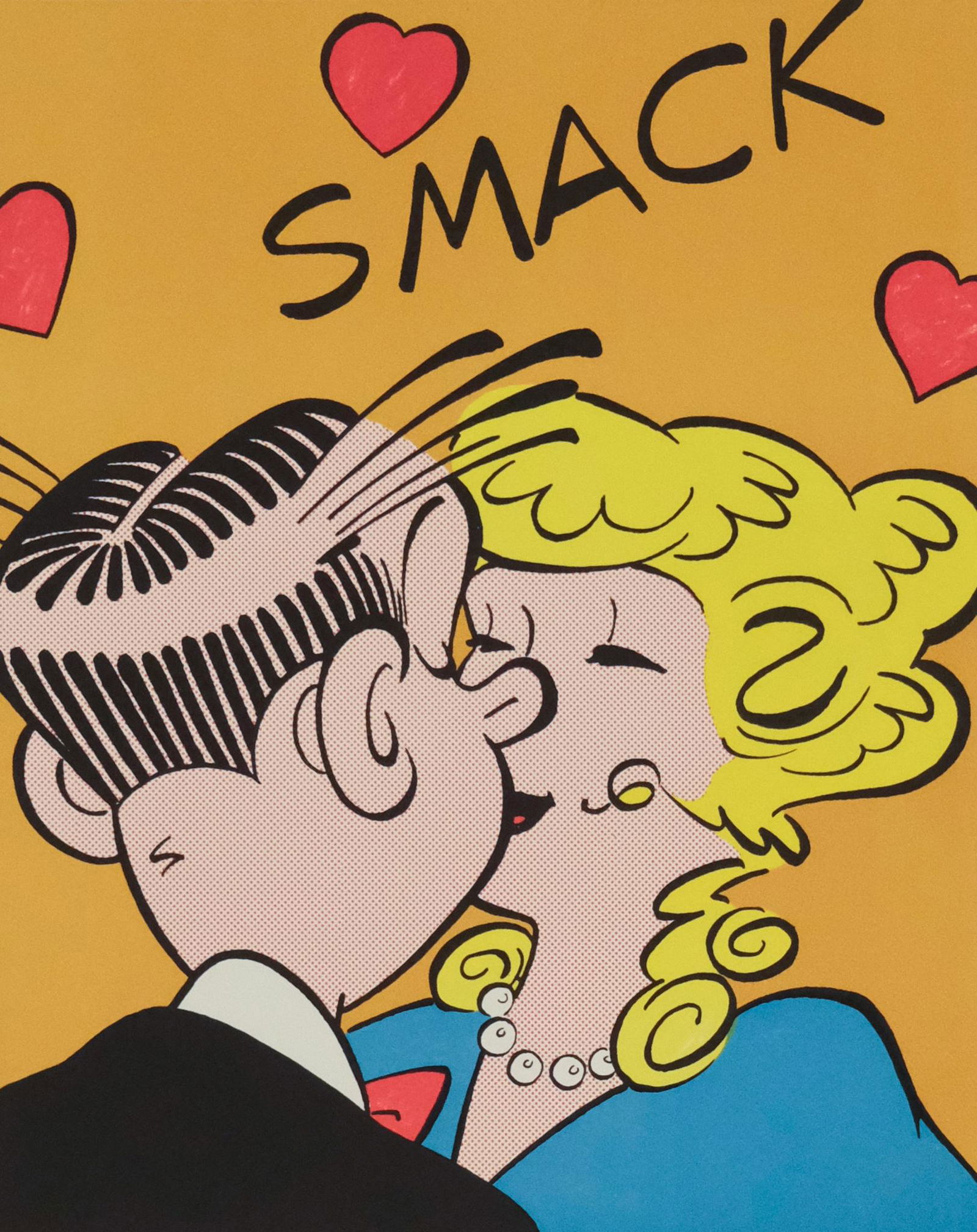 Dean Young, Dagwood and Blondie Kiss (1 of 3)