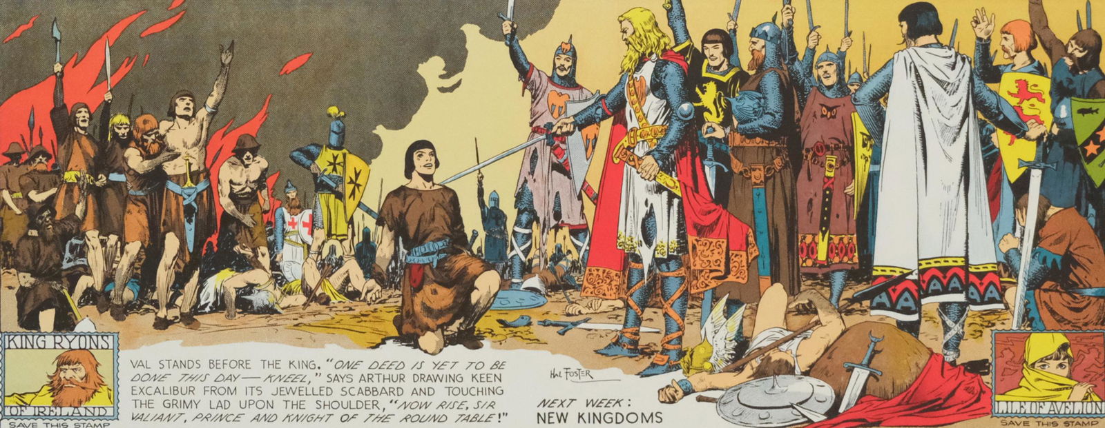 Hal Foster, Prince Valiant and King Arthur (1 of 3)