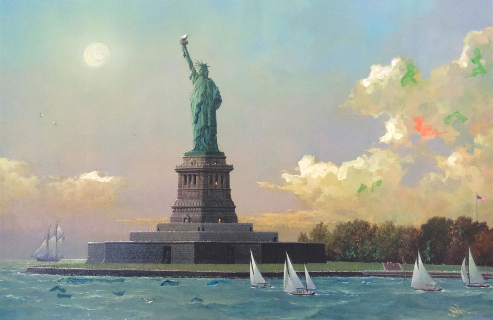 Alexander Chen, "Liberty Island" (1 of 3)