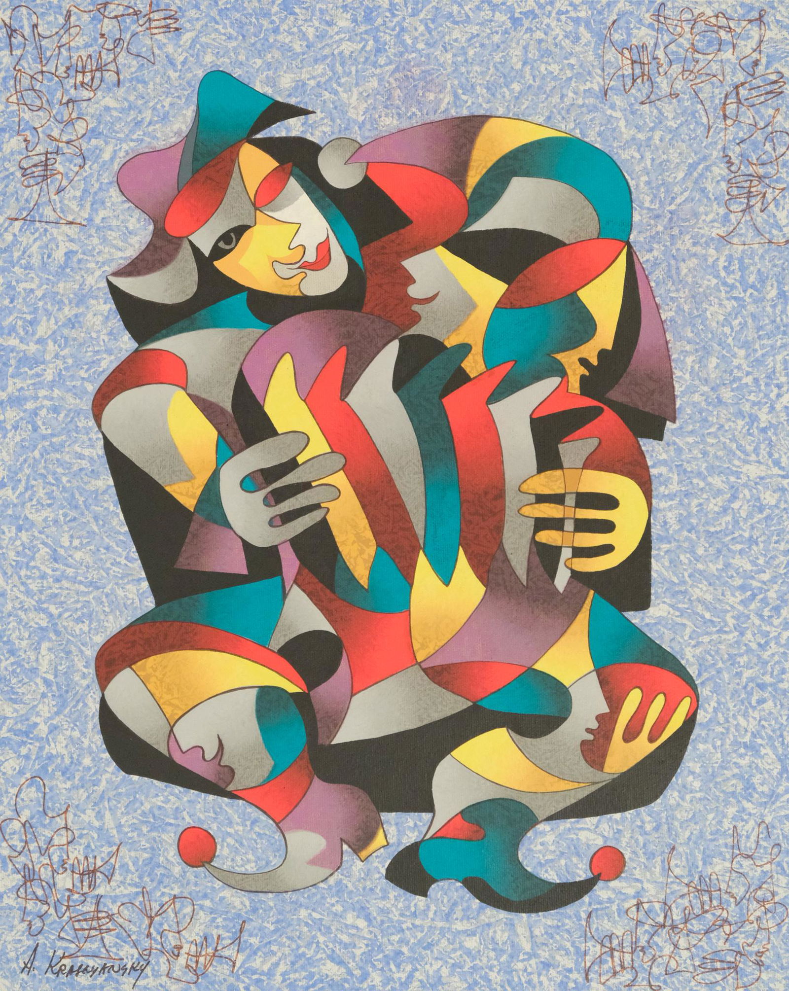 Anatole Krasnyansky, "Accordion Player" (1 of 3)