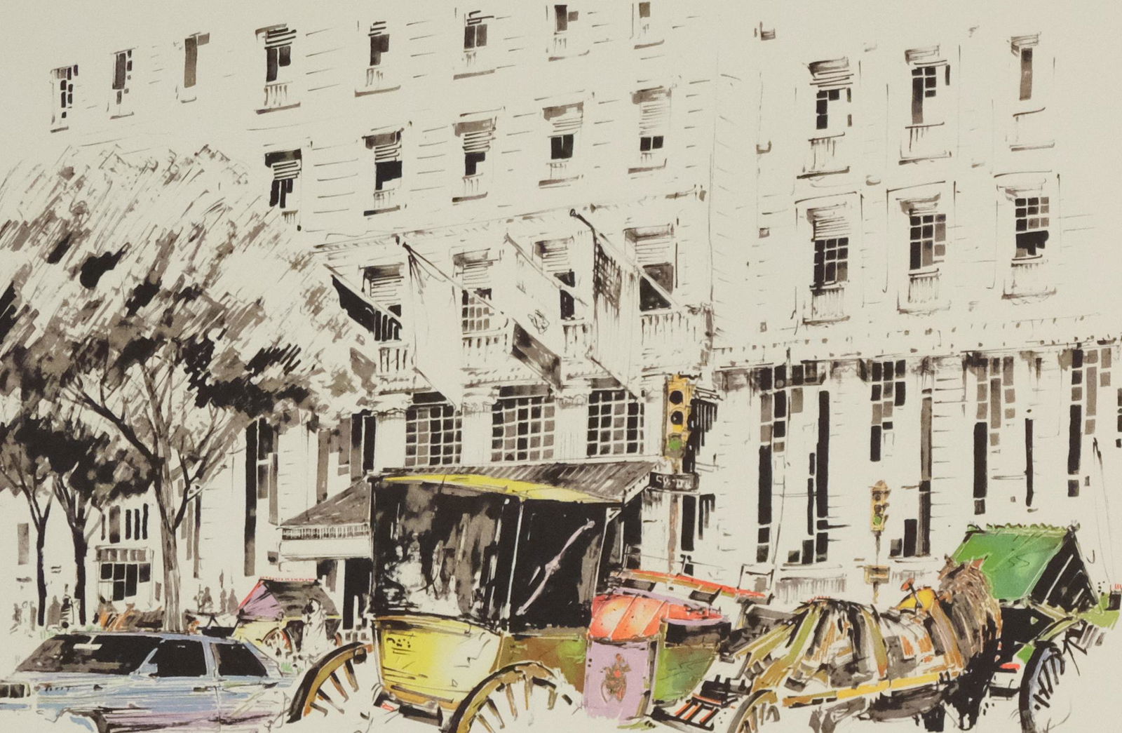 Hand Colored Lithograph, New York City (1 of 3)