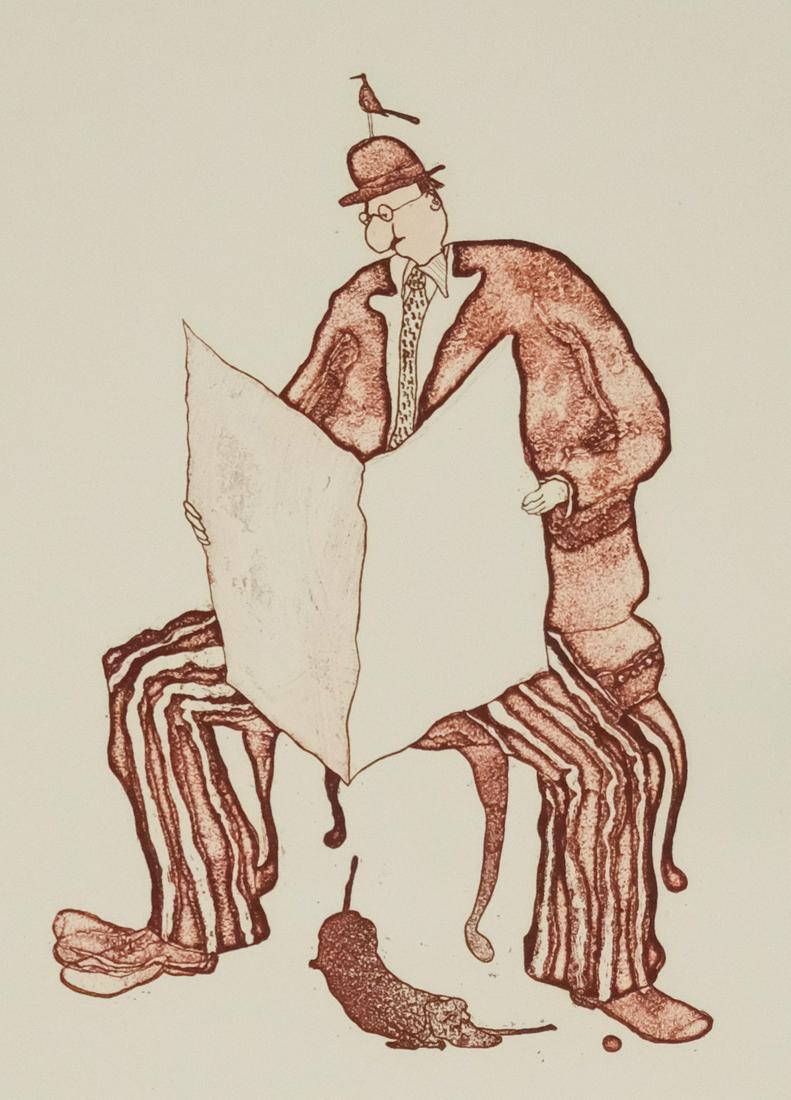 Robert Weil, Man with Newspaper (1 of 3)