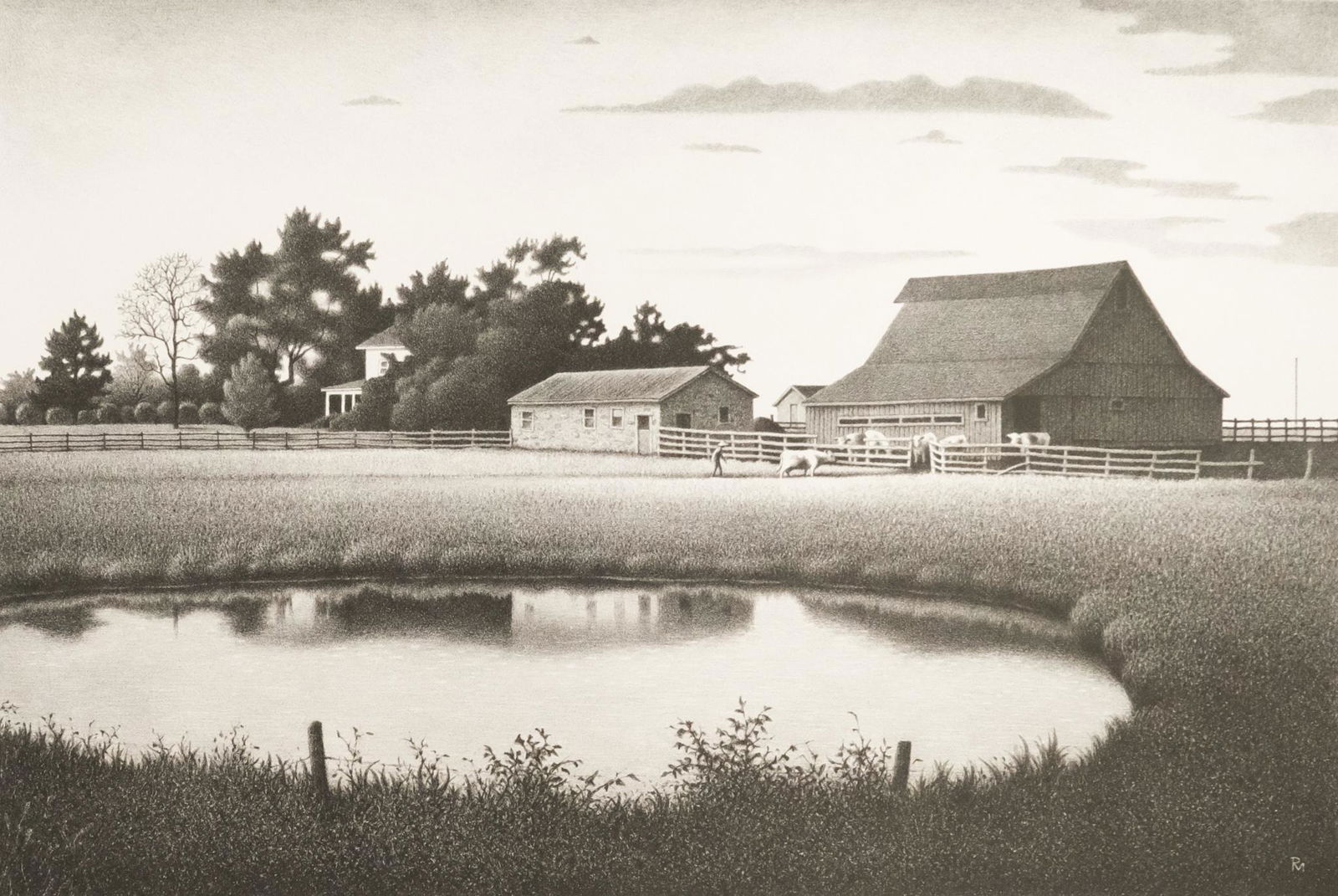 Roger Medearis, "Spring-Fed Pond" (1 of 3)