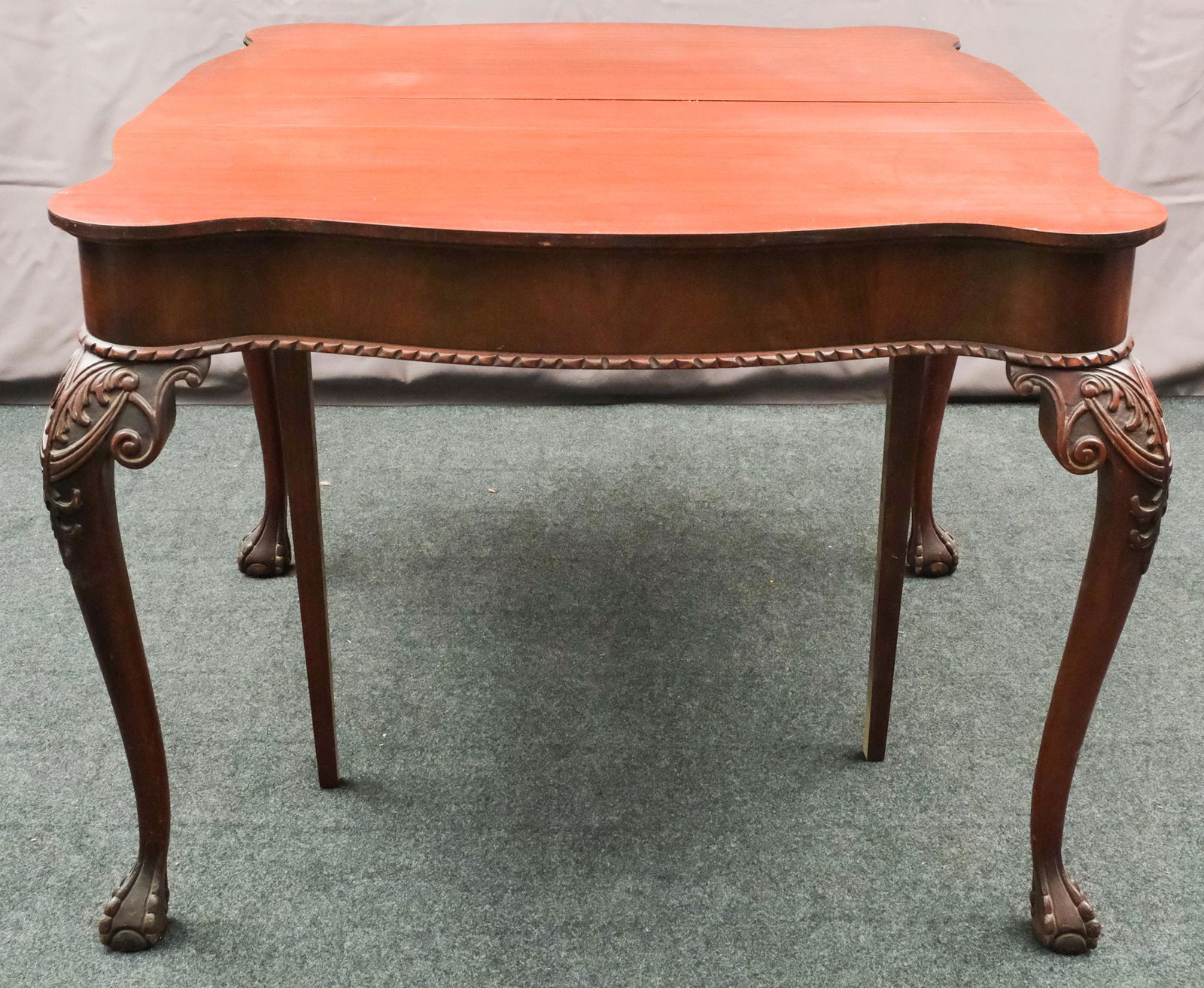 Folding Mahogany Games Table (1 of 10)